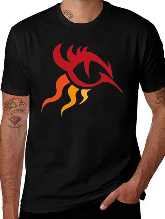 Tribal Phoenix Graphic Black T-Shirt