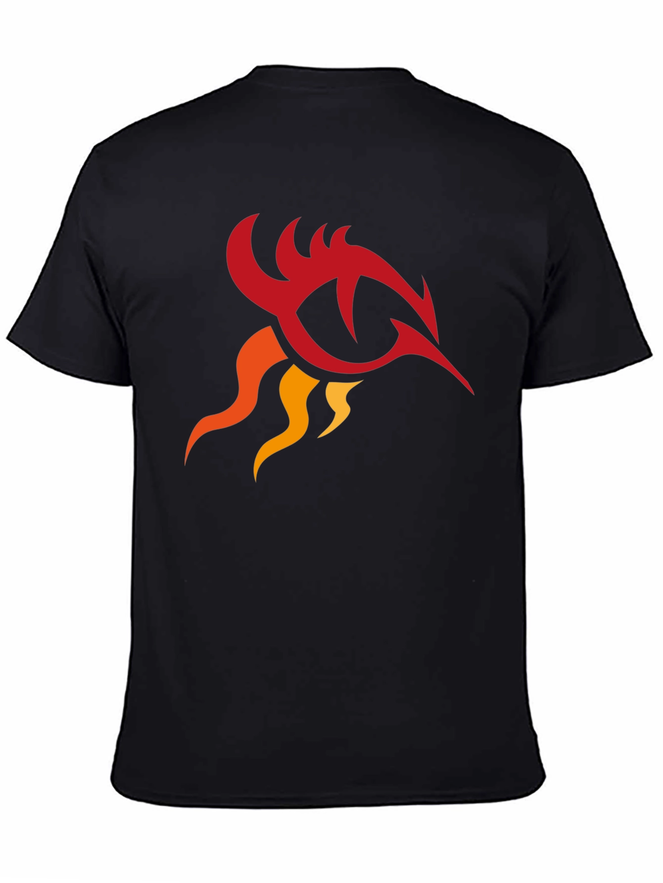 Tribal Phoenix Graphic Black T-Shirt