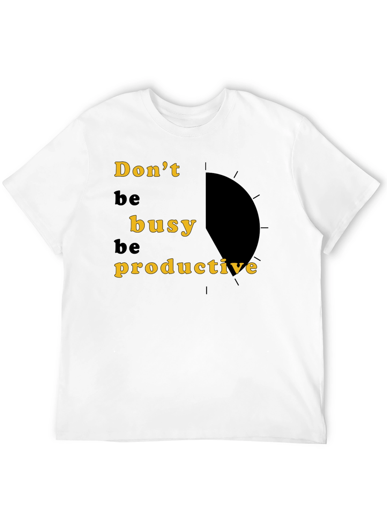 Dont Be Busy Be Productive Black Graphic Tee