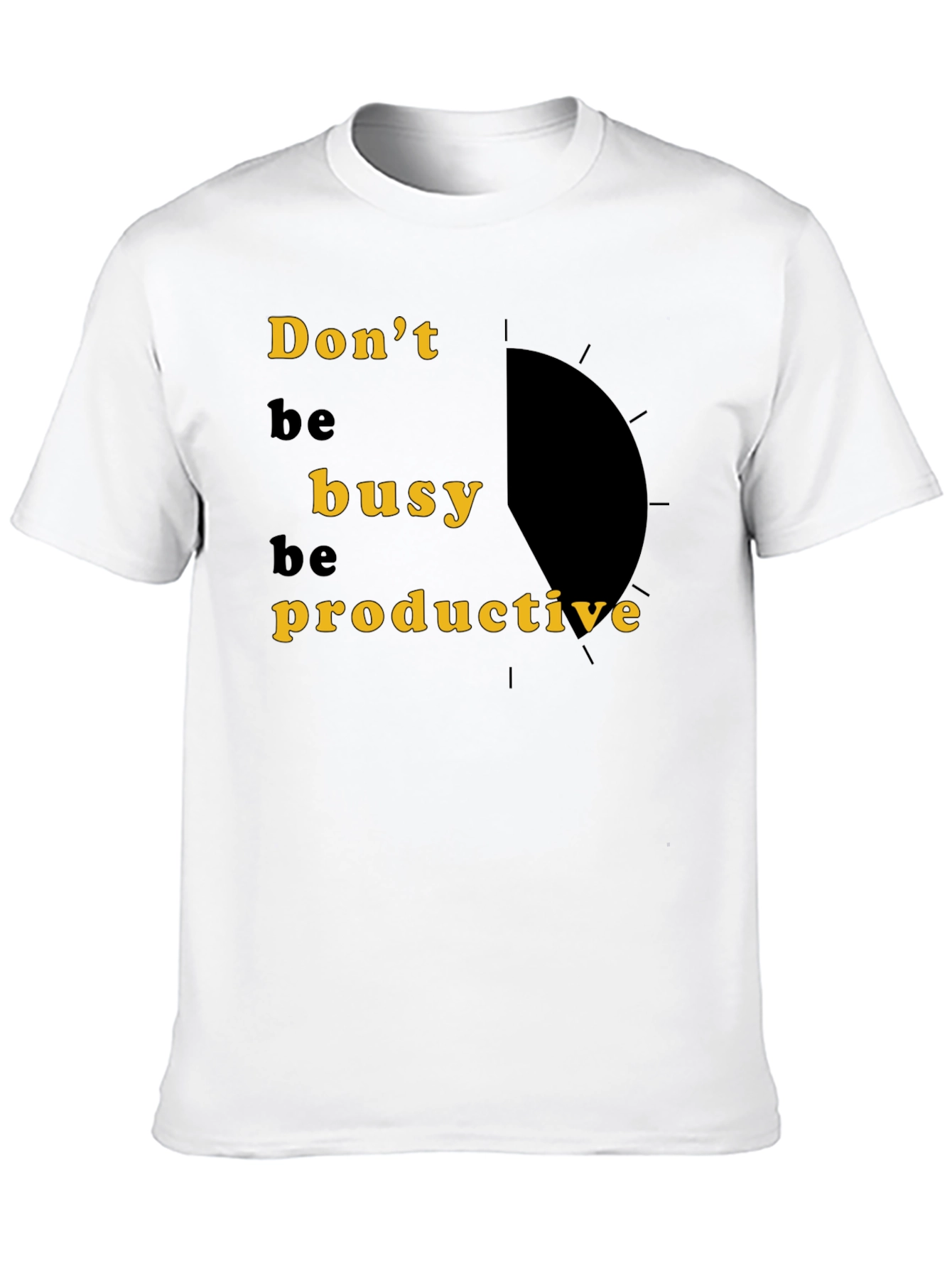 Dont Be Busy Be Productive Black Graphic Tee
