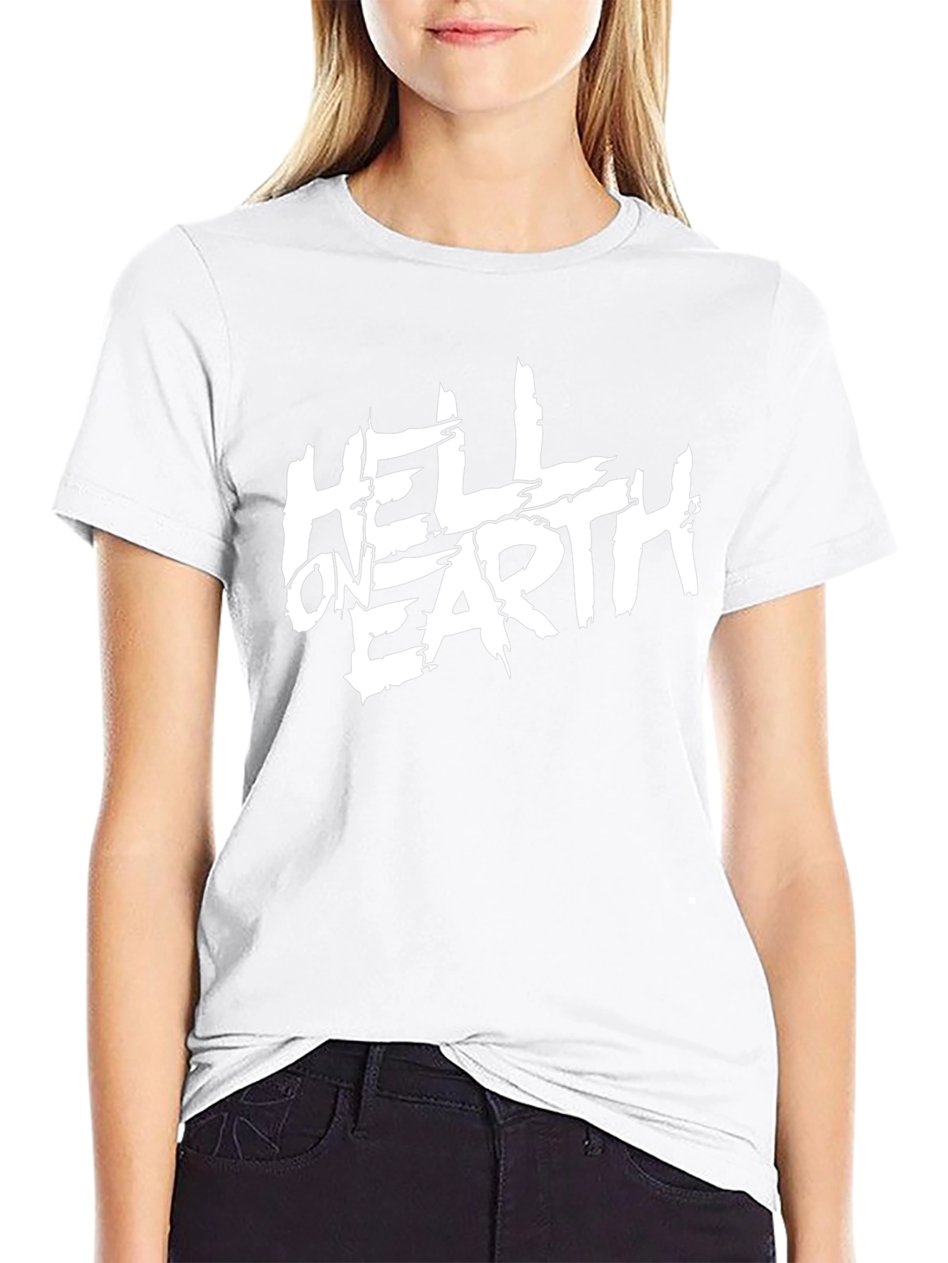 Hell On Earth Graphic Tee - Black Cotton T-Shirt