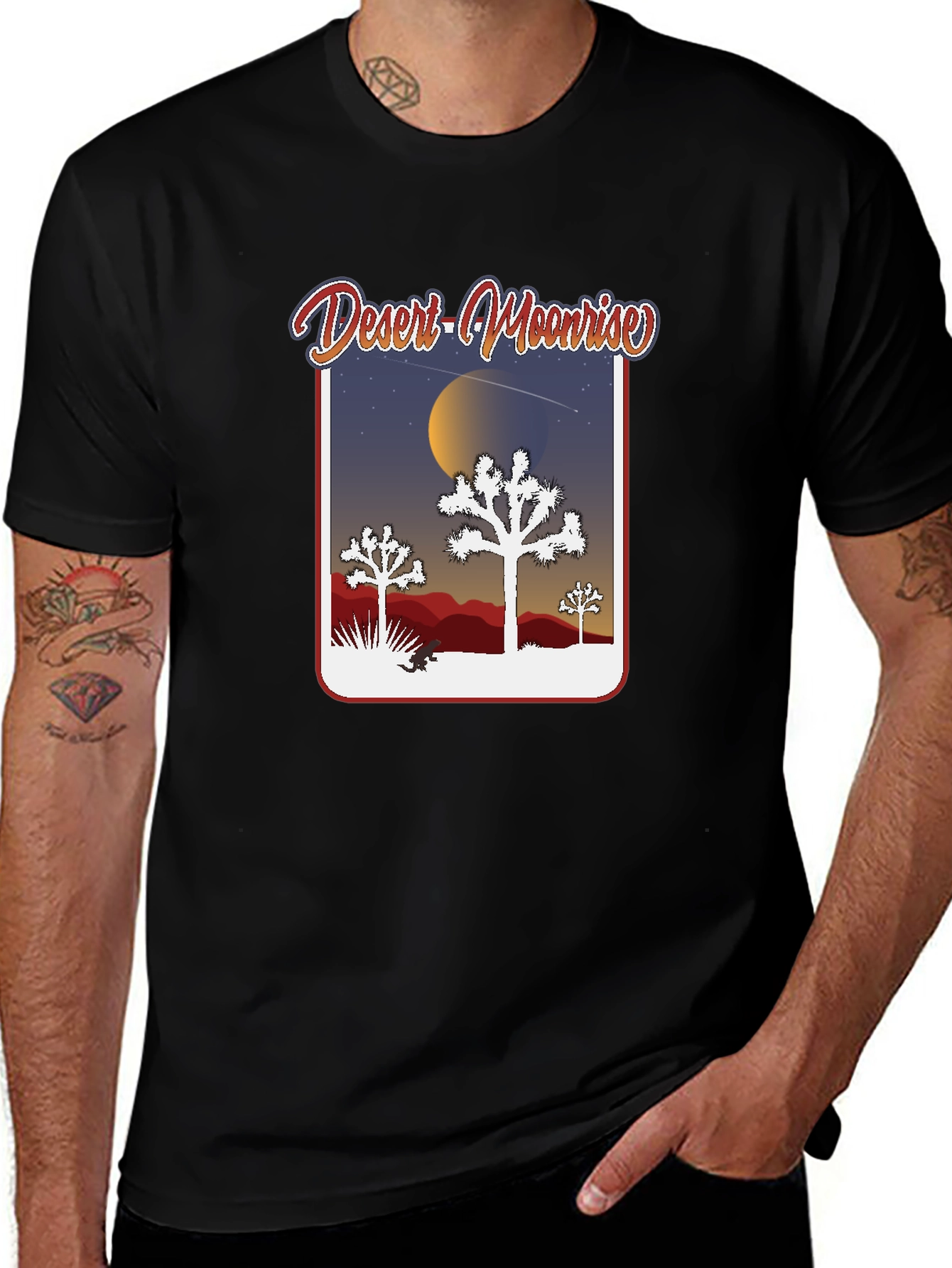 Desert Moonrise Graphic Tee