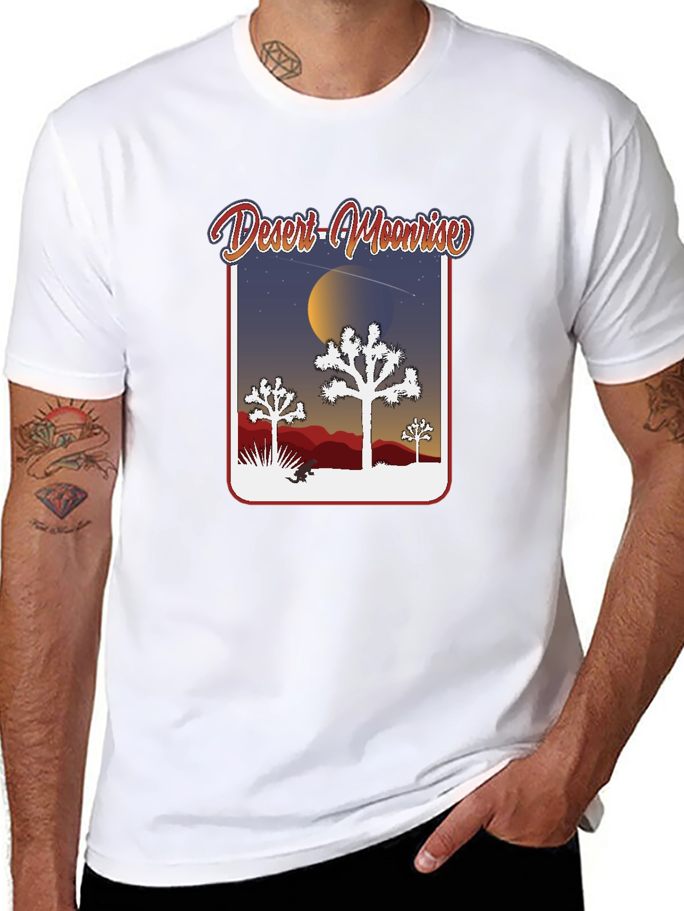 Desert Moonrise Graphic Tee