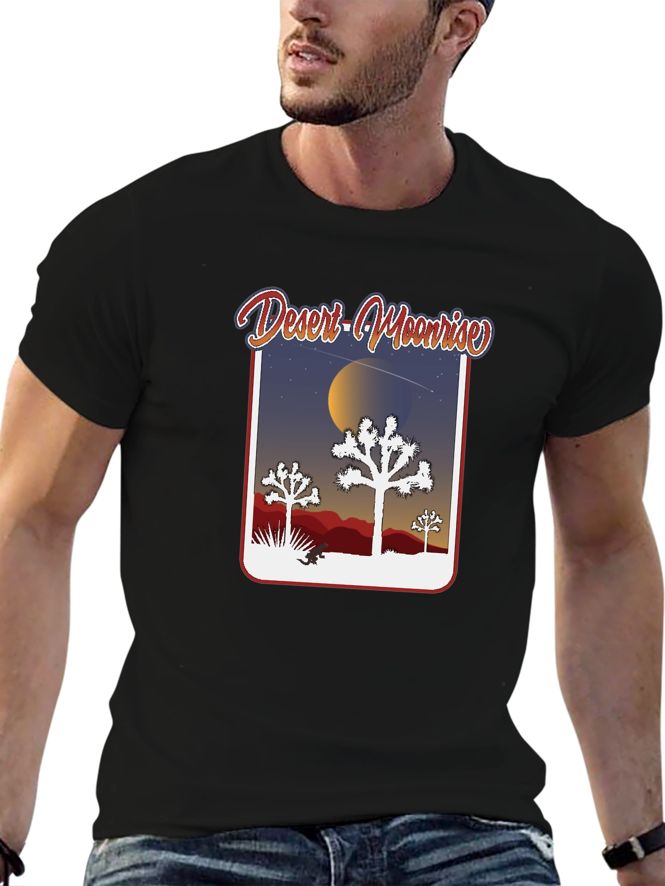 Desert Moonrise Graphic Tee