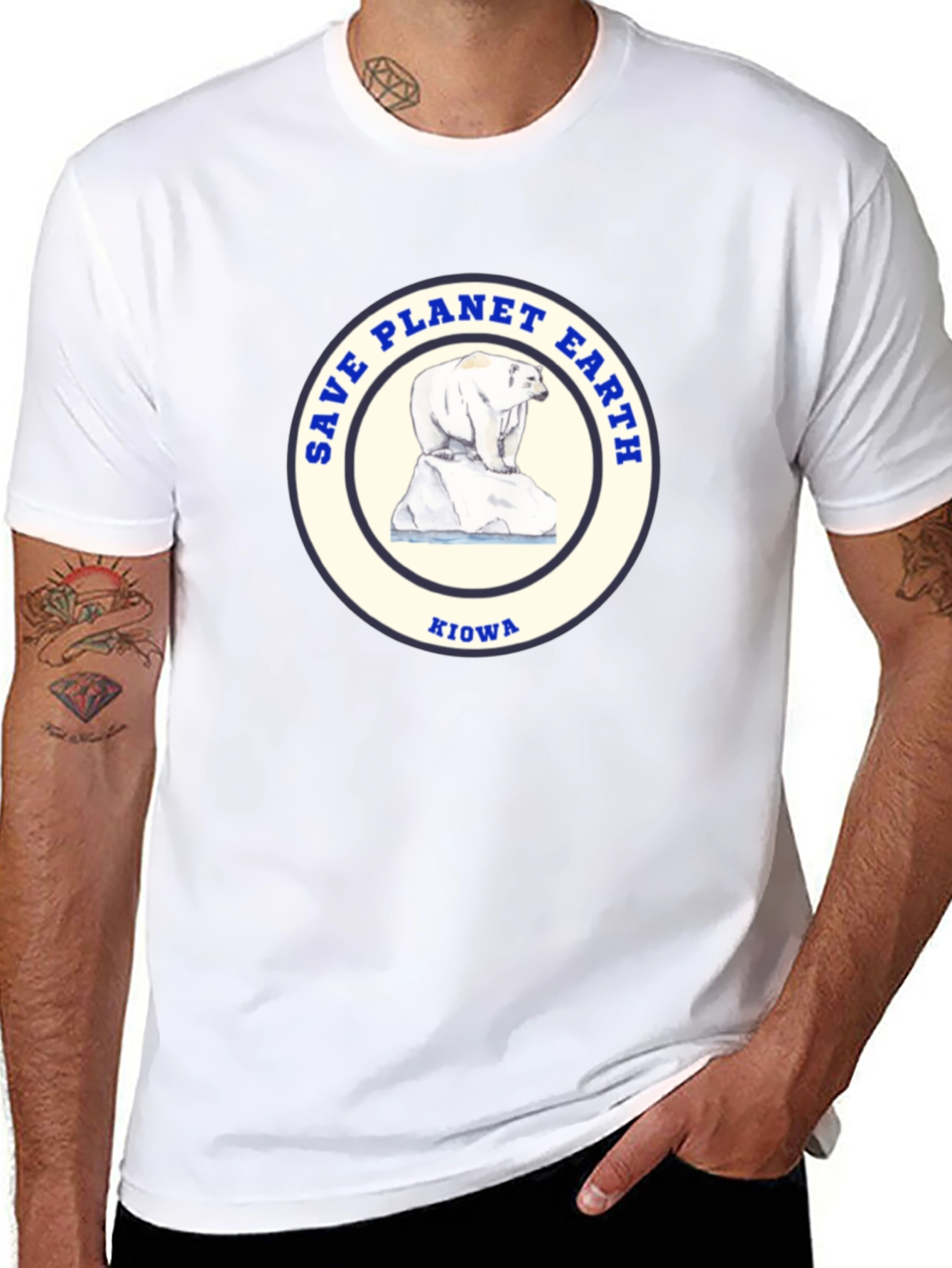 Save Planet Earth T-Shirt Polar Bear Kiowa