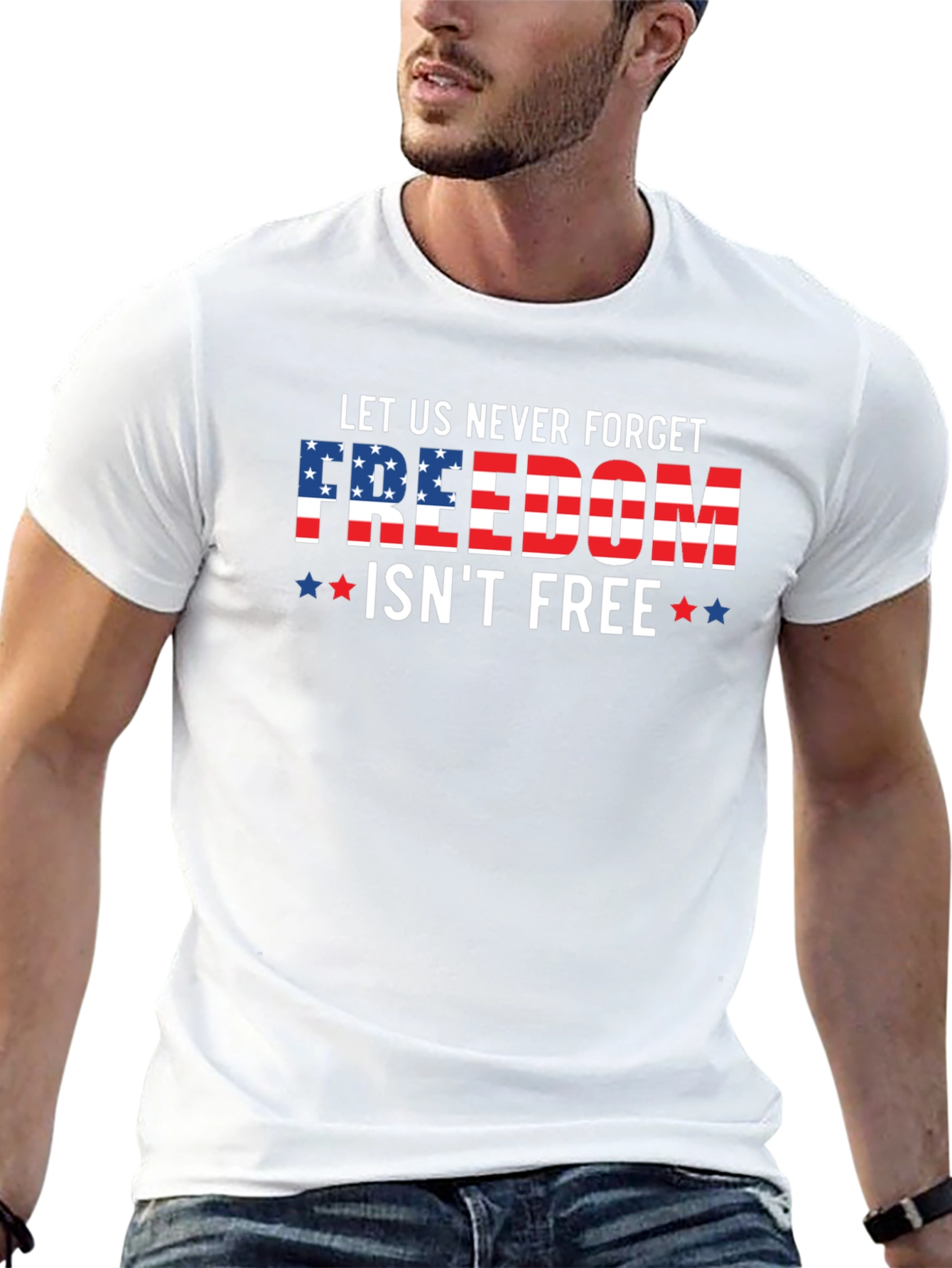 Patriotic Freedom Isnt Free Graphic Tee