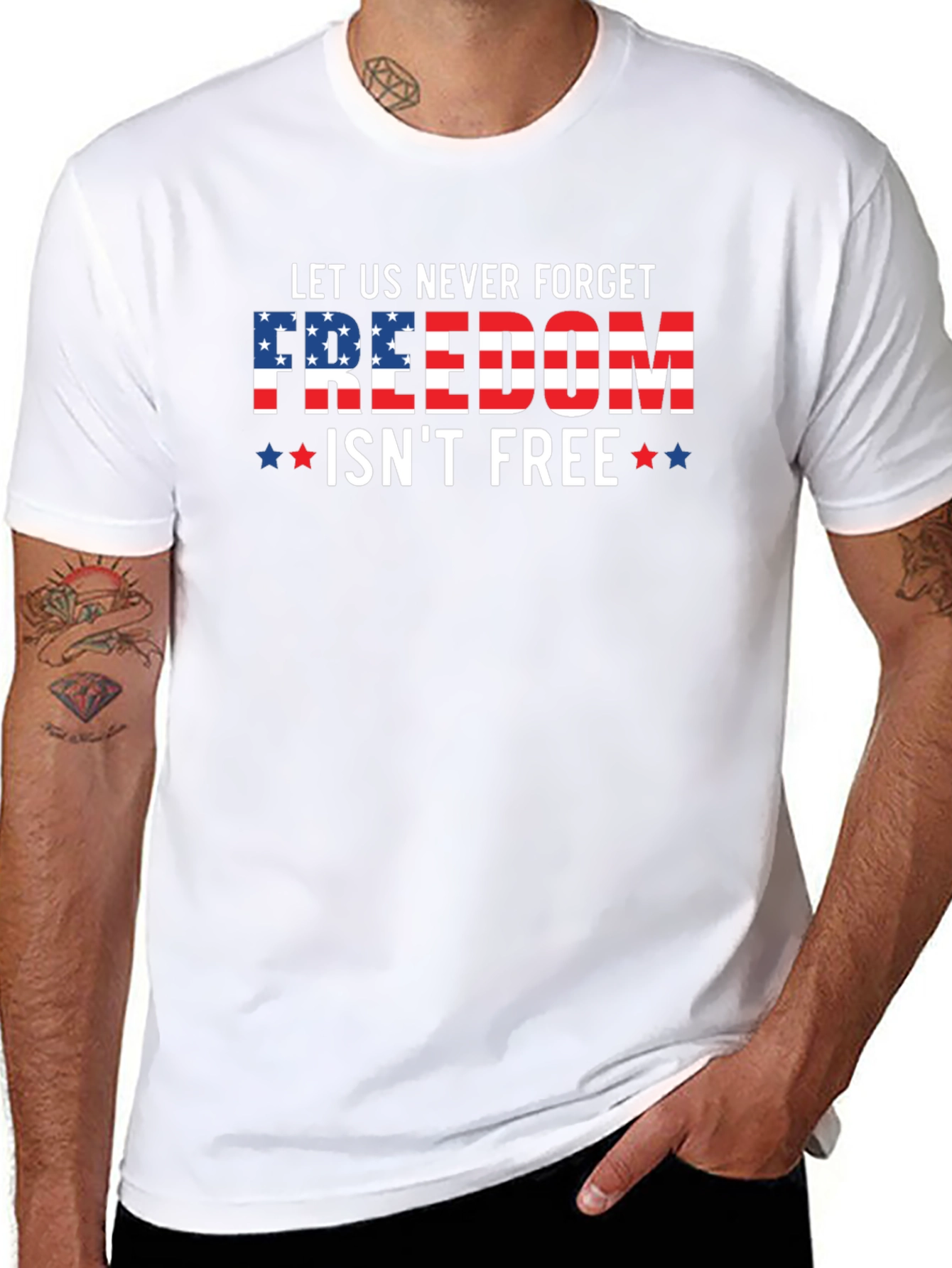 Patriotic Freedom Isnt Free Graphic Tee