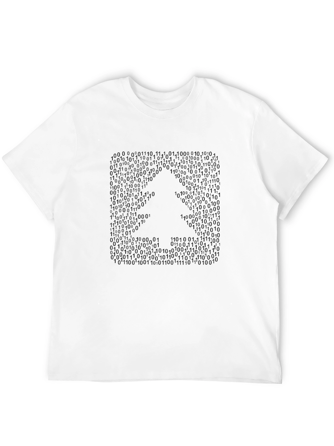 Binary Code Graphic Tee - Stylish Geek Fashion