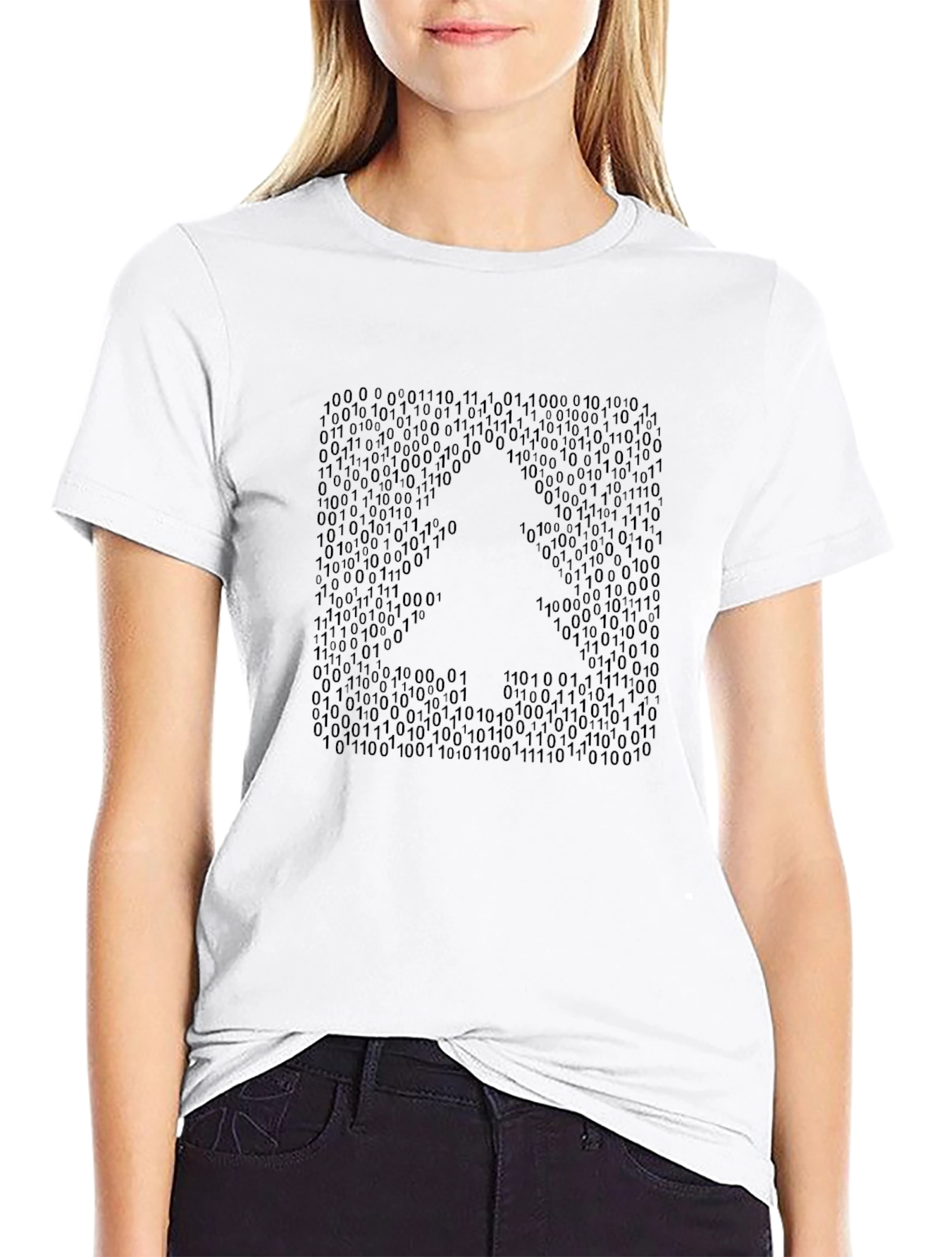 Binary Code Graphic Tee - Stylish Geek Fashion