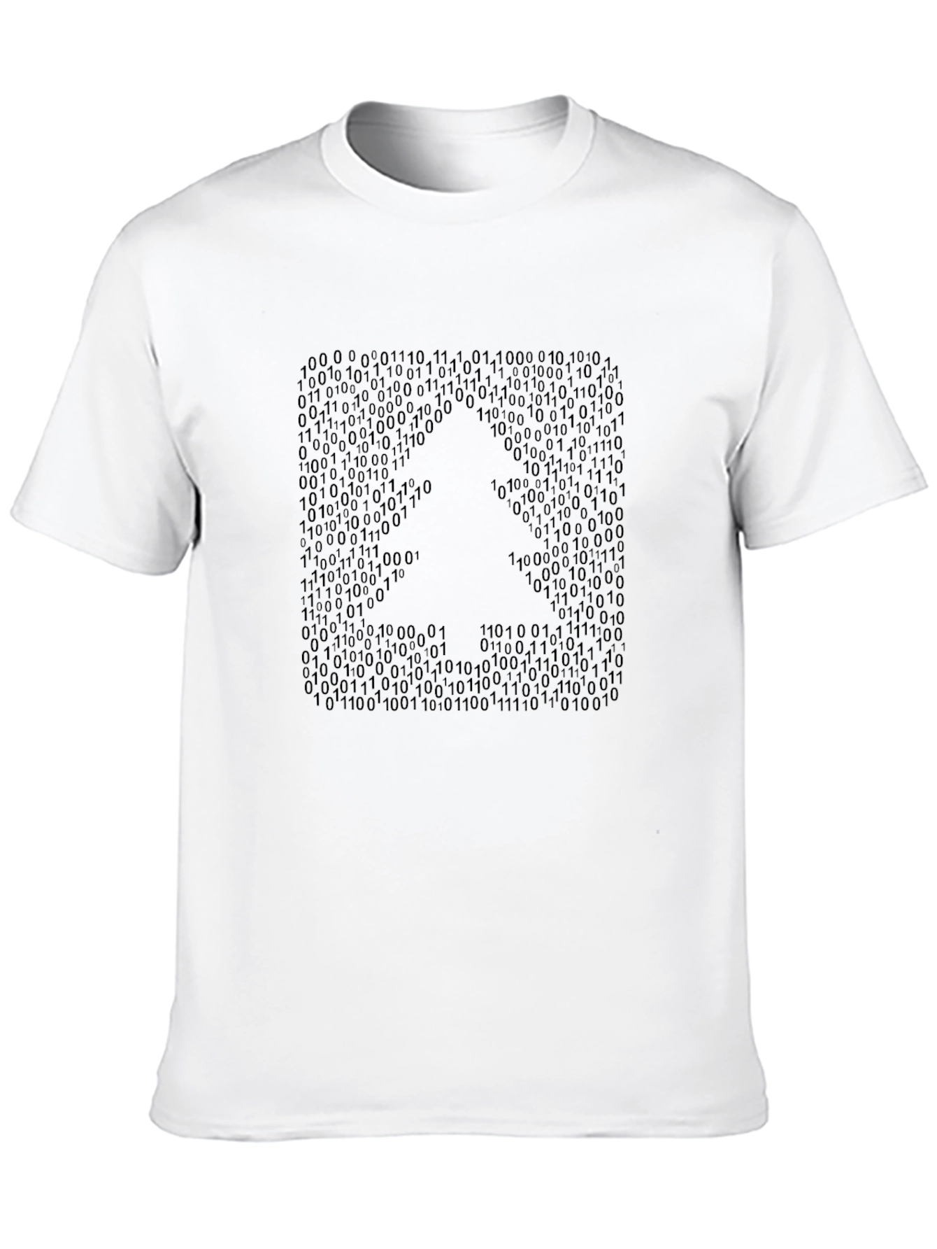 Binary Code Graphic Tee - Stylish Geek Fashion