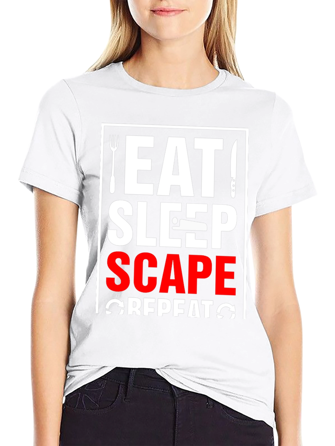 Eat Sleep Scape Repeat Graphic Tee