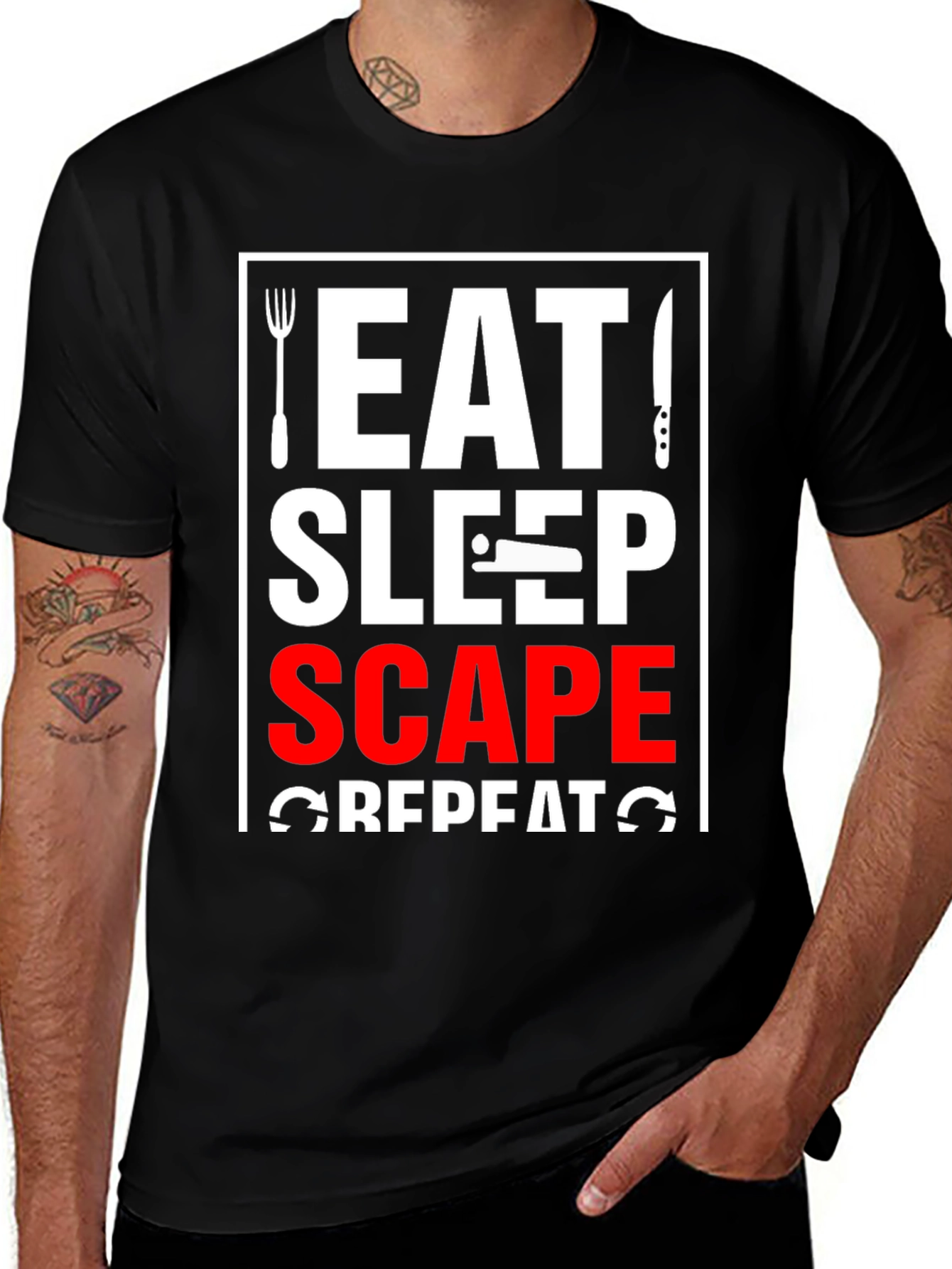 Eat Sleep Scape Repeat Graphic Tee