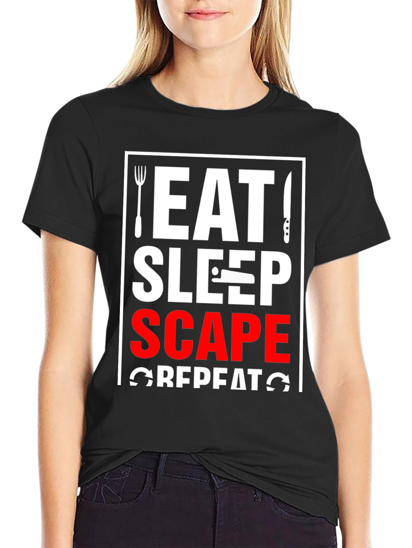 Eat Sleep Scape Repeat Graphic Tee