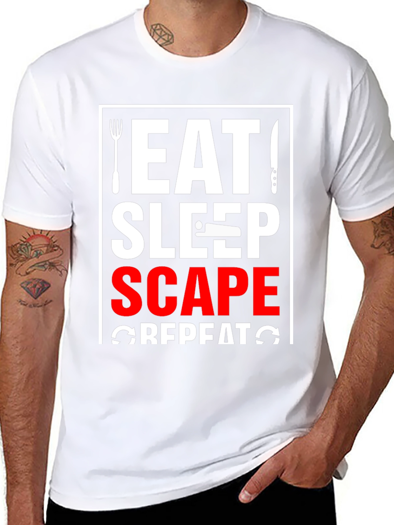 Eat Sleep Scape Repeat Graphic Tee