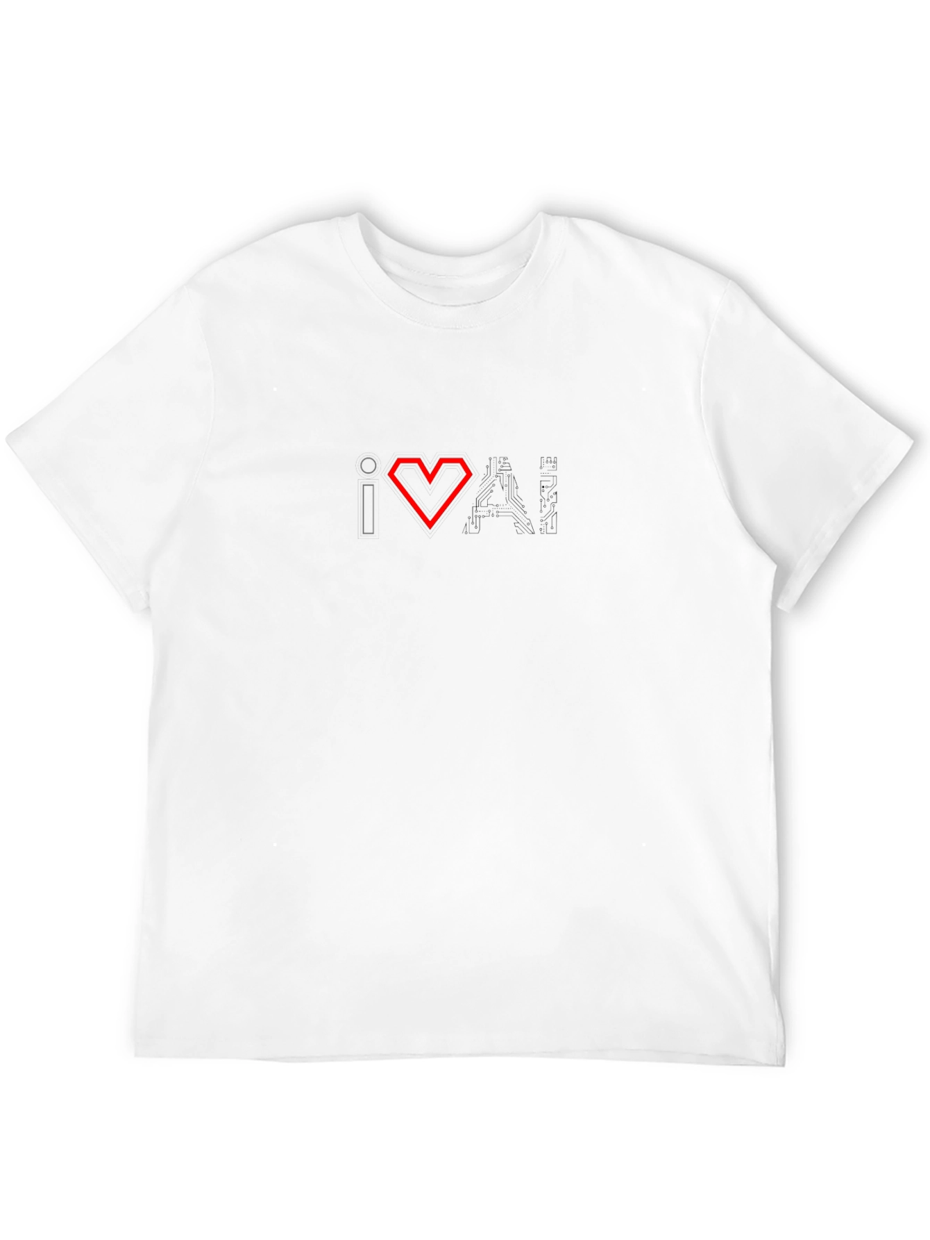 I Heart AI Black T-Shirt