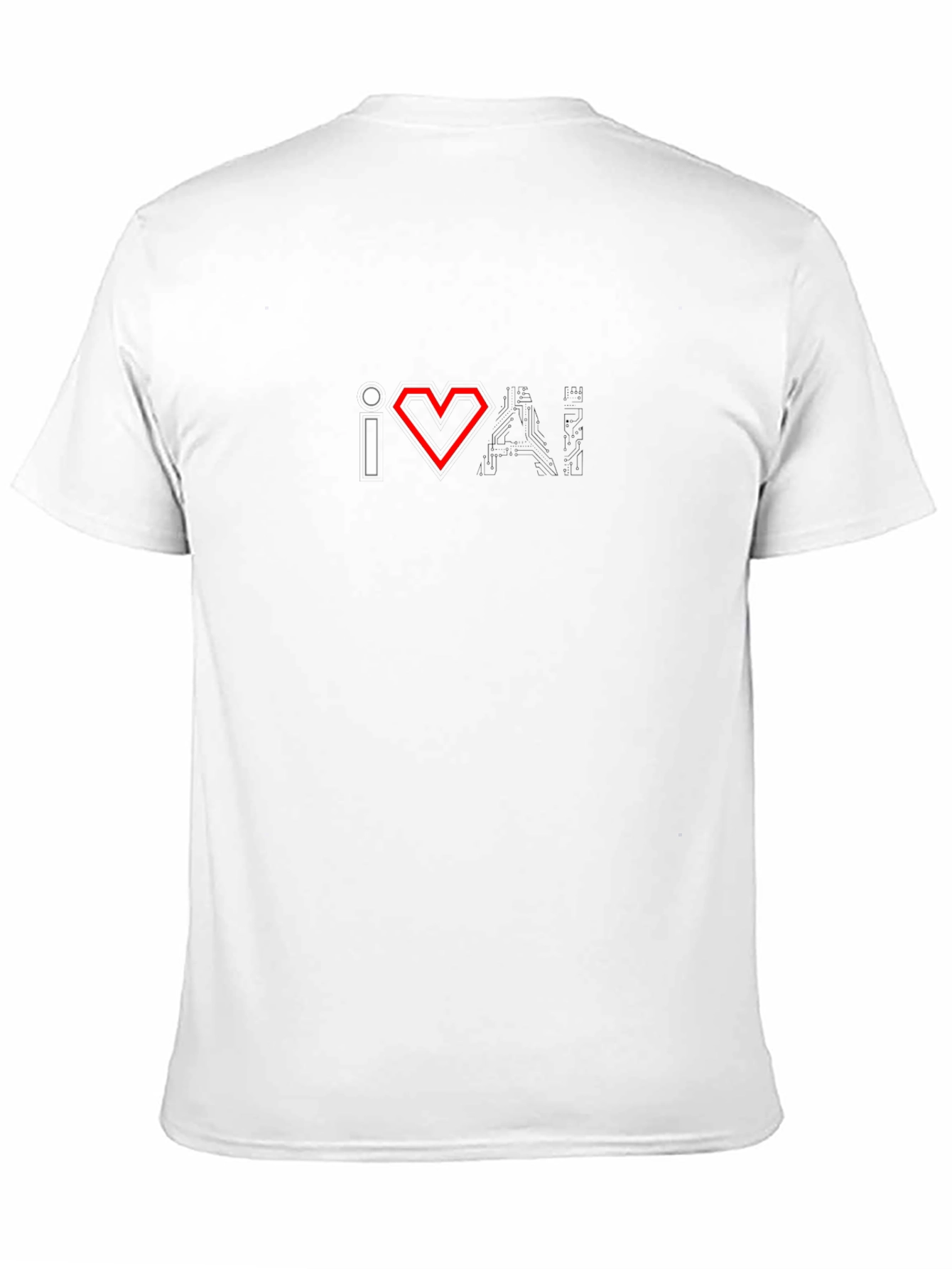 I Heart AI Black T-Shirt