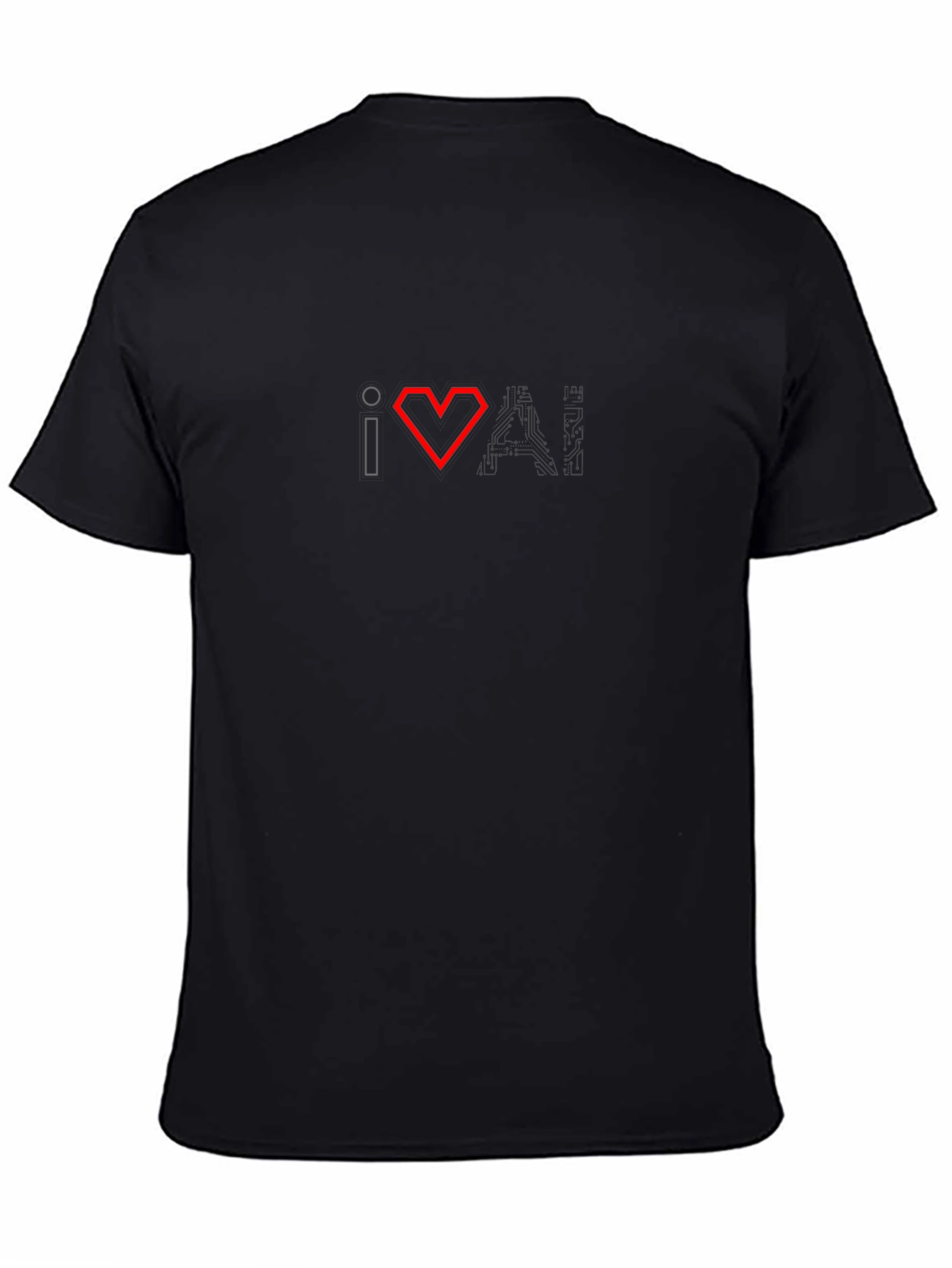 I Heart AI Black T-Shirt