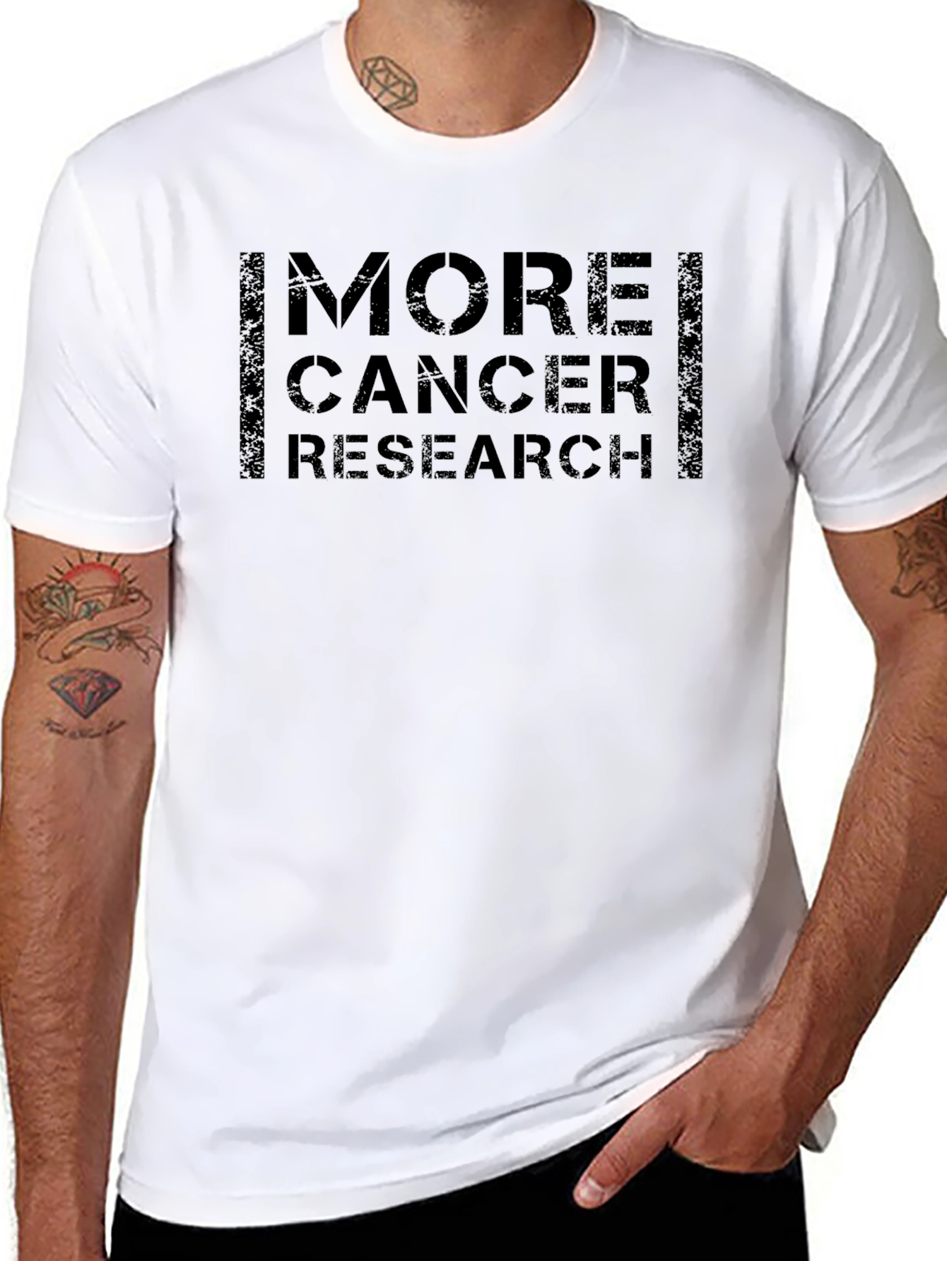 More Cancer Research Black T-Shirt