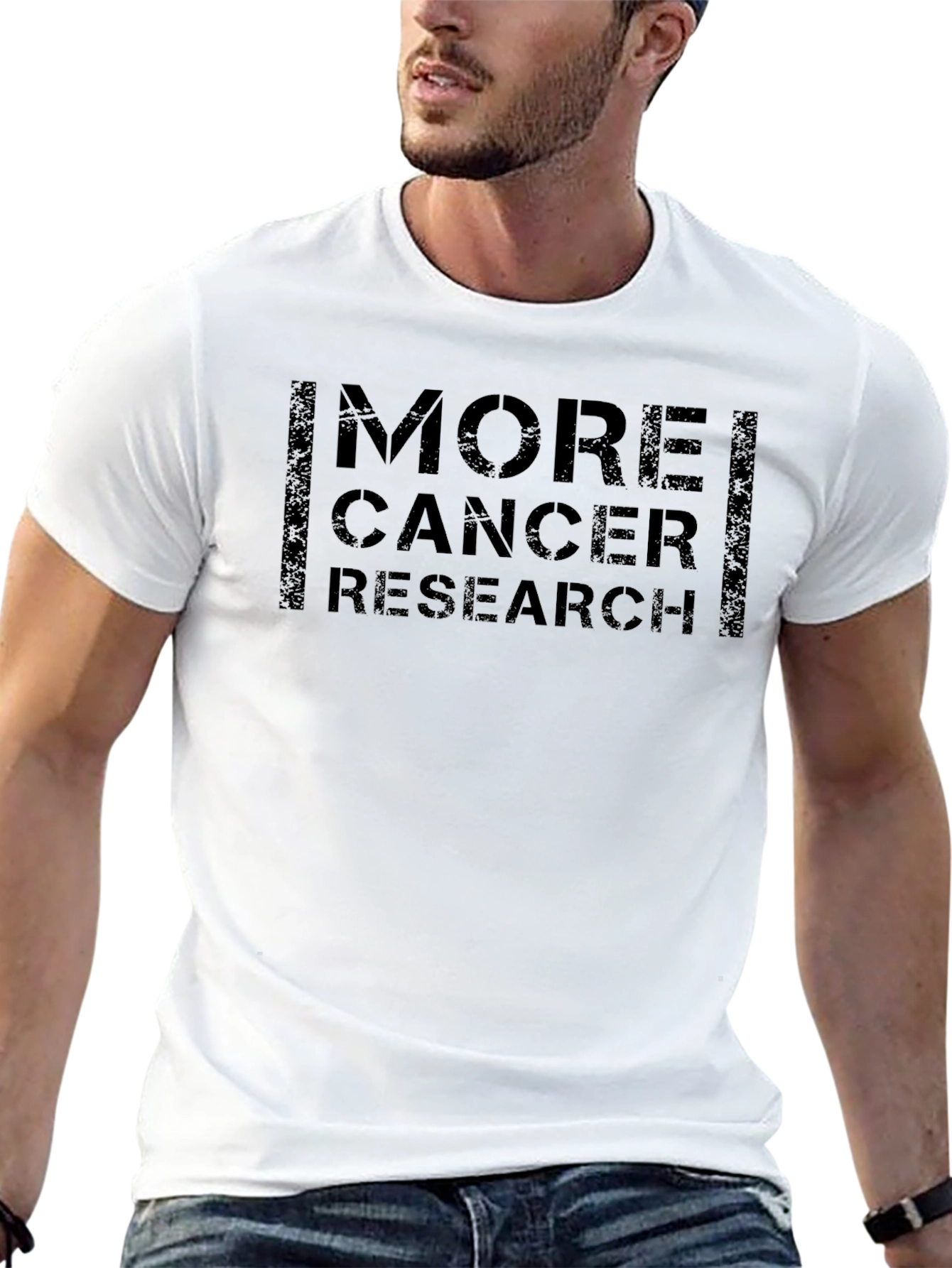 More Cancer Research Black T-Shirt