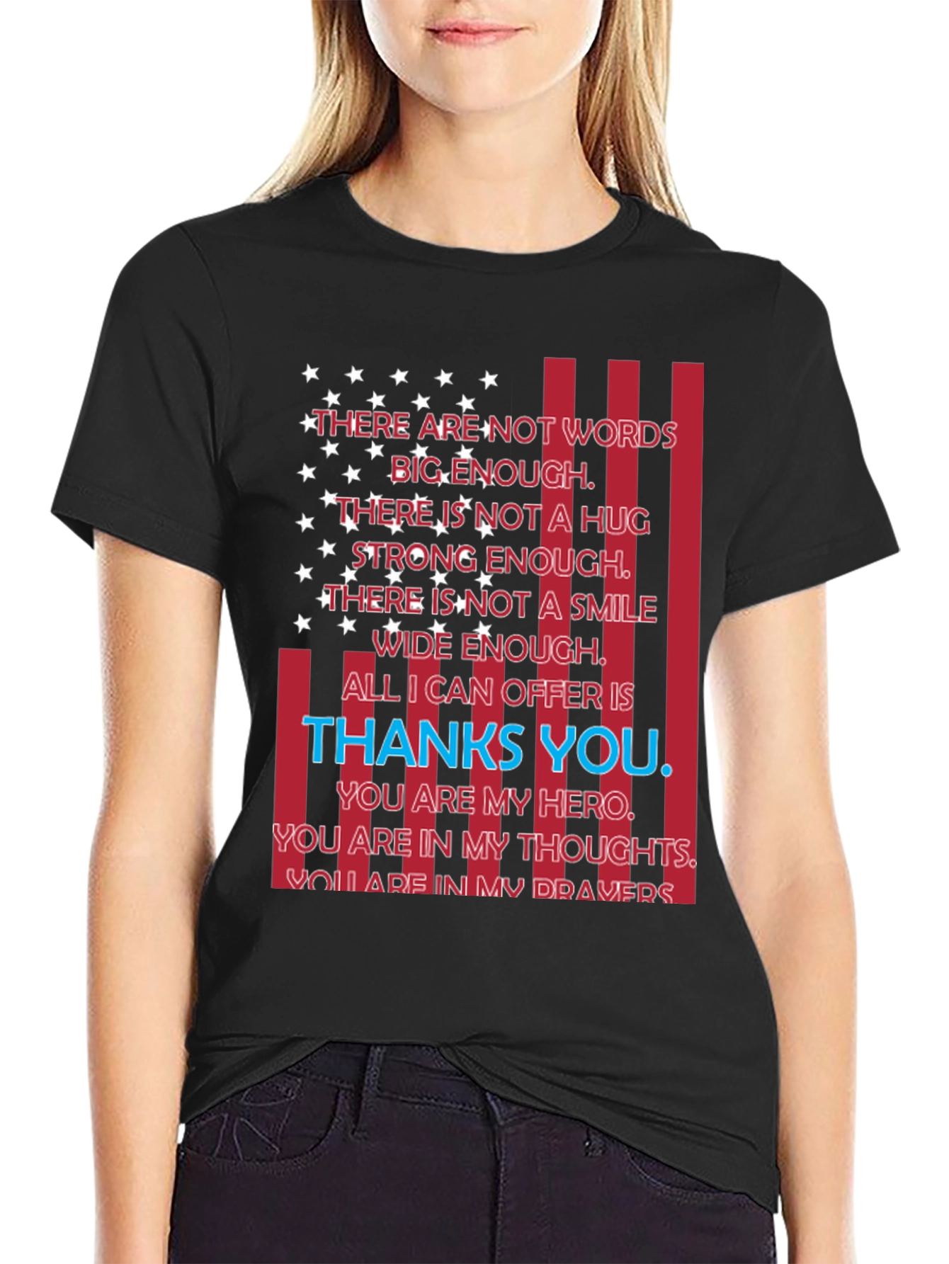 Patriotic Thanks You Hero T-Shirt