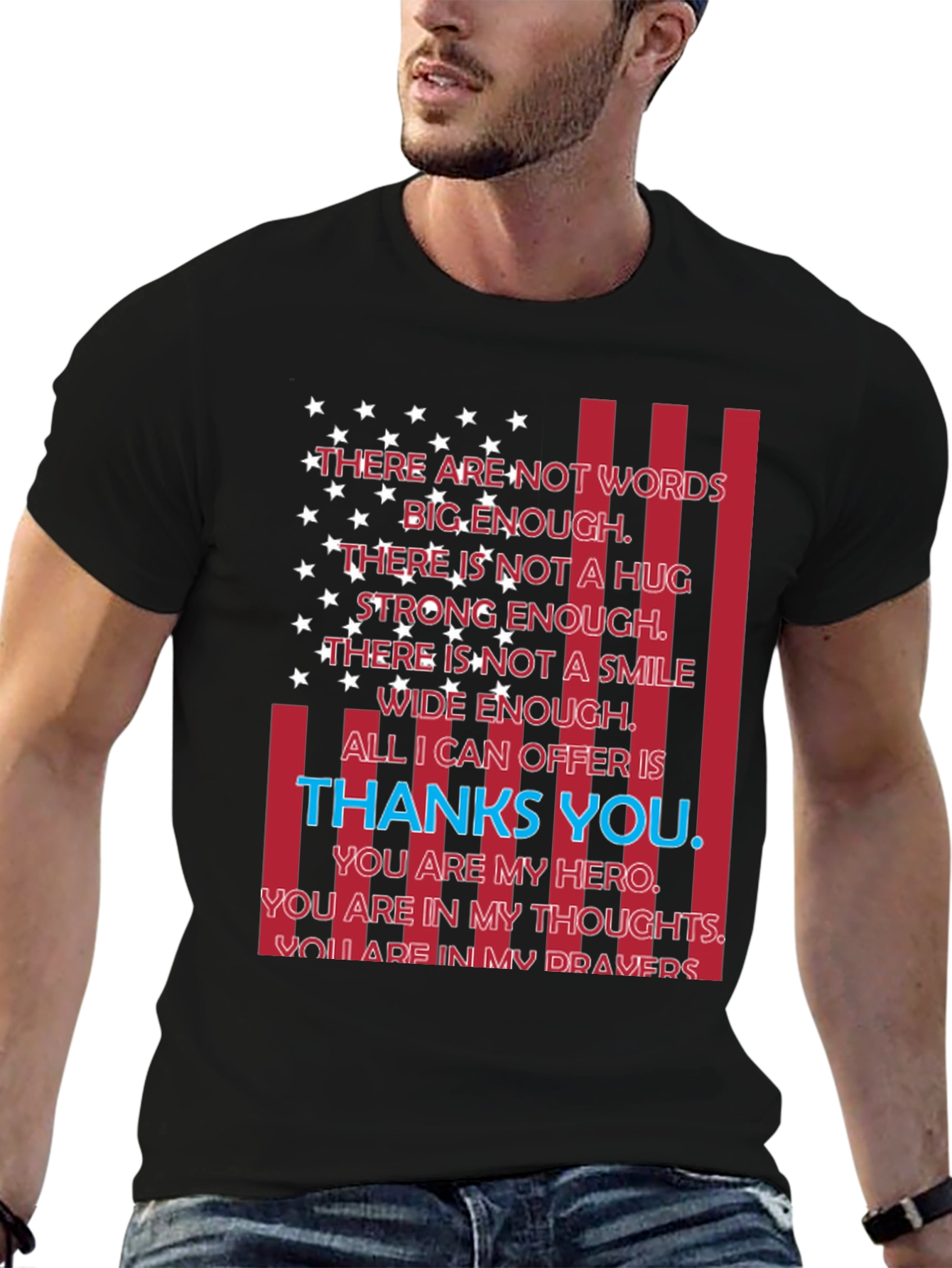 Patriotic Thanks You Hero T-Shirt