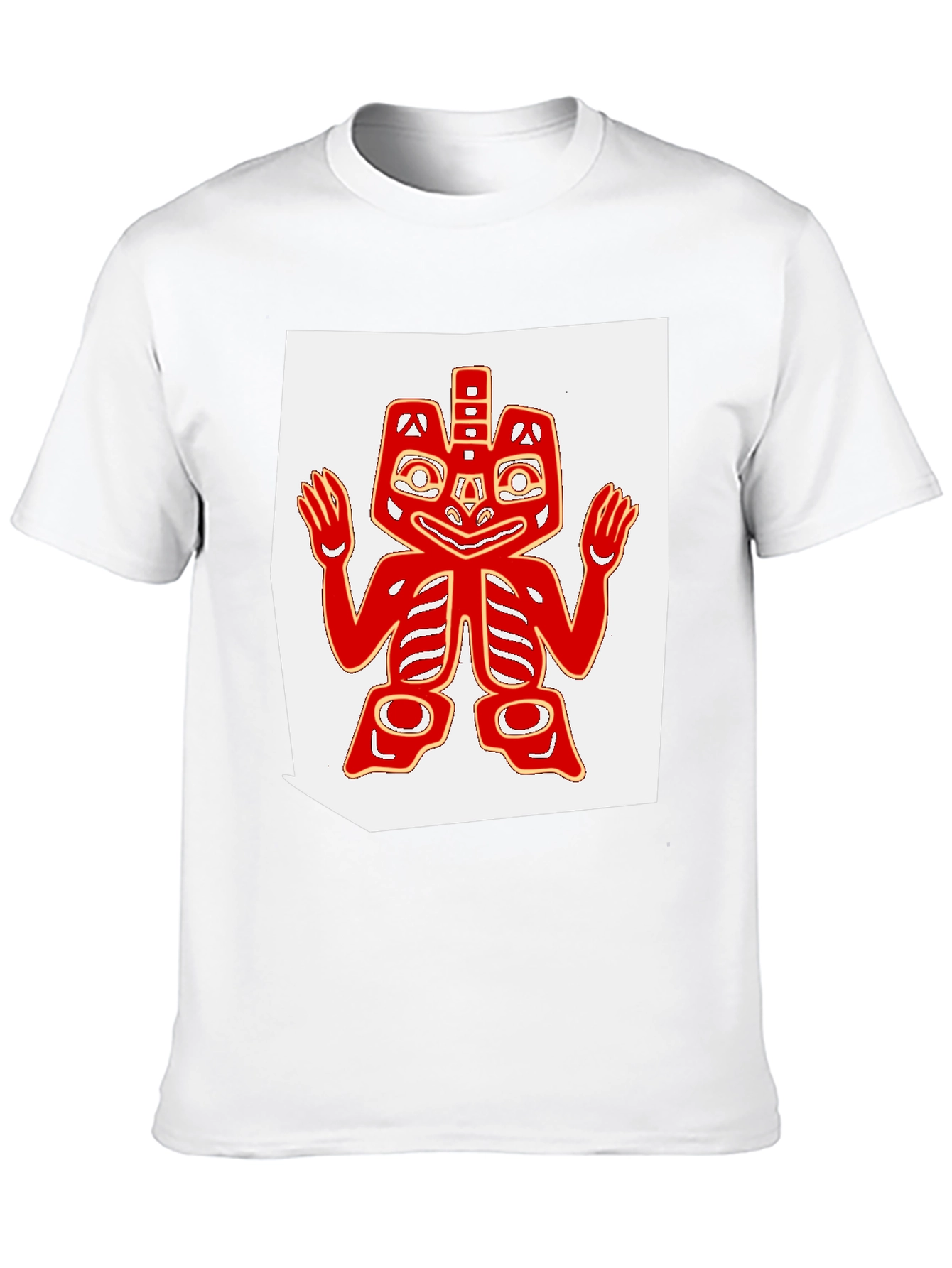 Tribal Art Tee - Black Cotton Blend