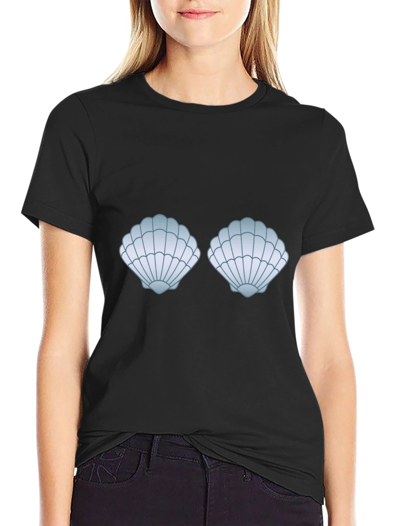 Seashell Bra T-Shirt - Funny Costume Top
