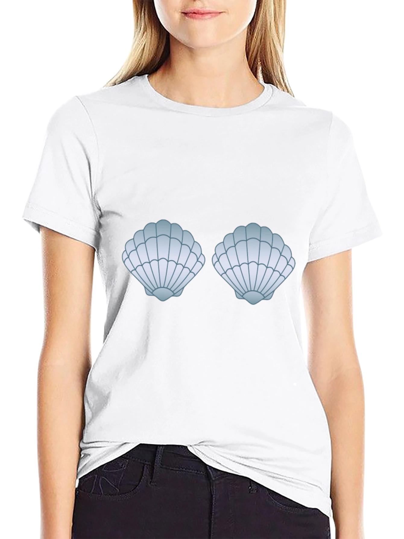 Seashell Bra T-Shirt - Funny Costume Top