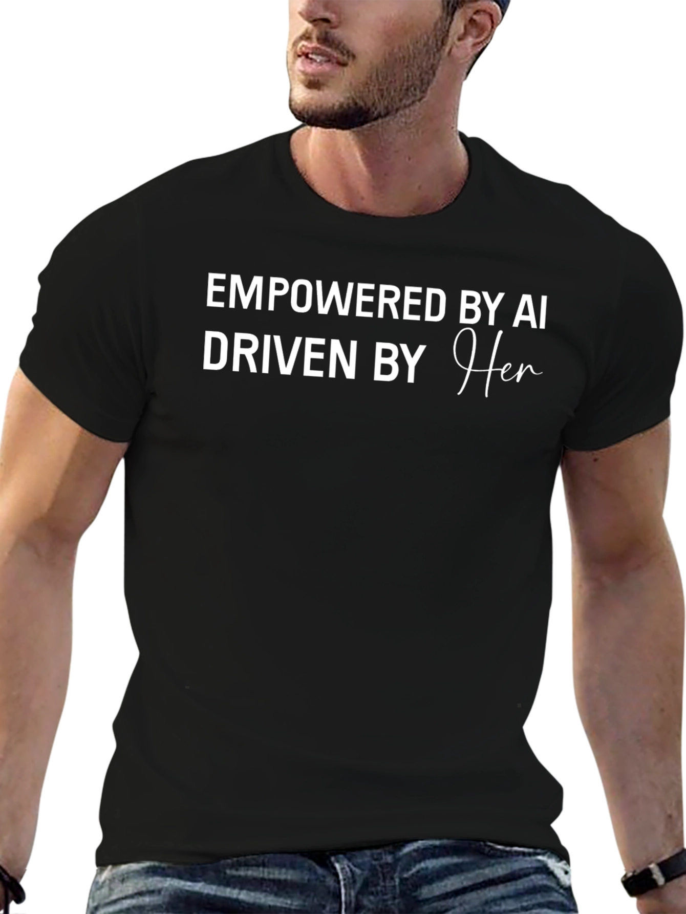 Empowered by AI Driven by Her T-Shirt