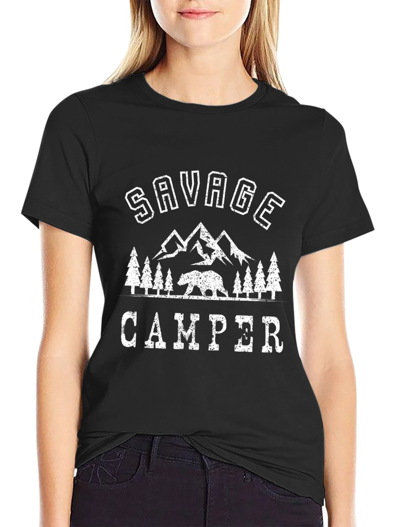 Savage Camper Graphic T-Shirt - Outdoor Adventure Tee
