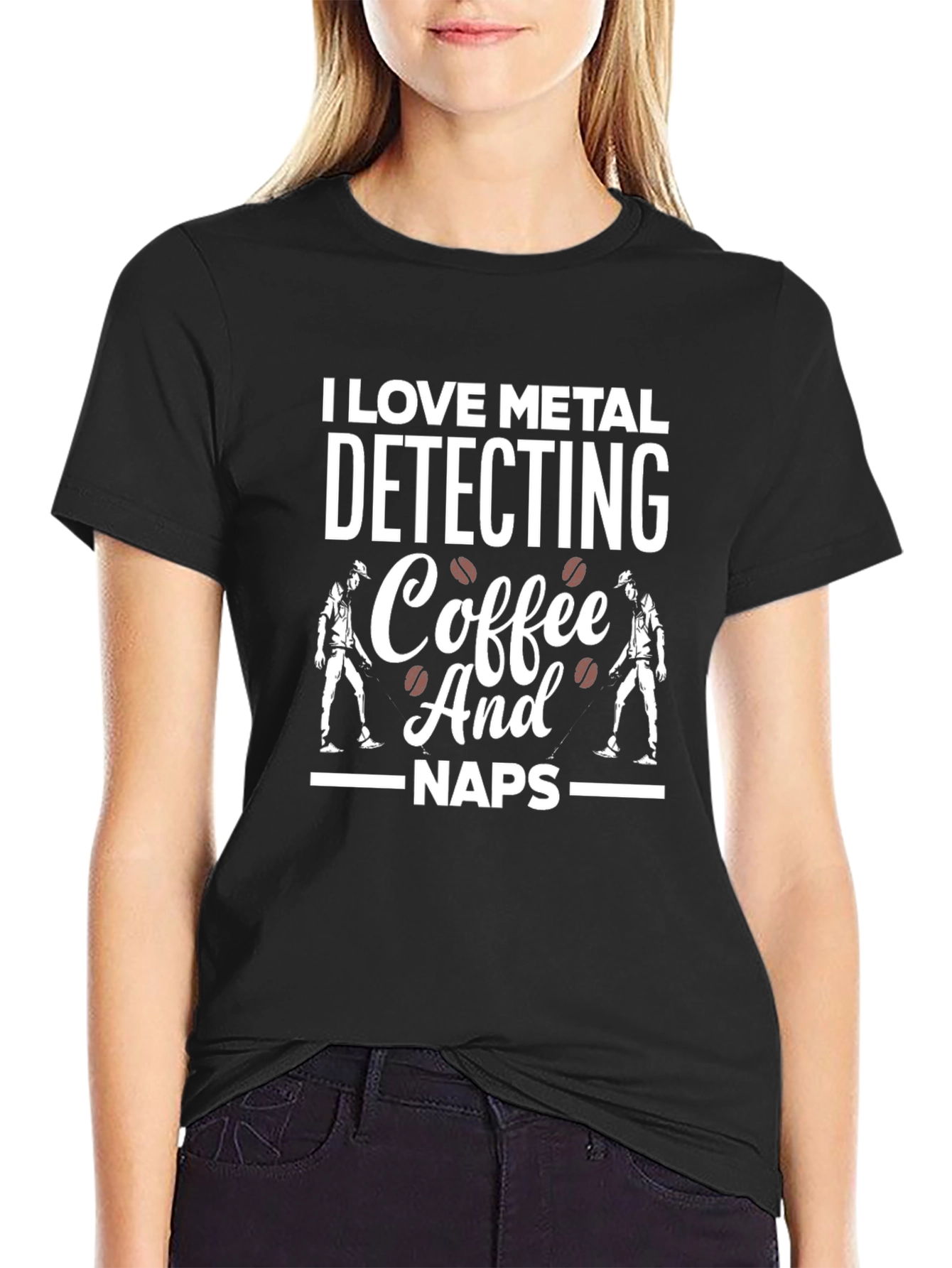 I Love Metal Detecting Coffee Naps T-Shirt