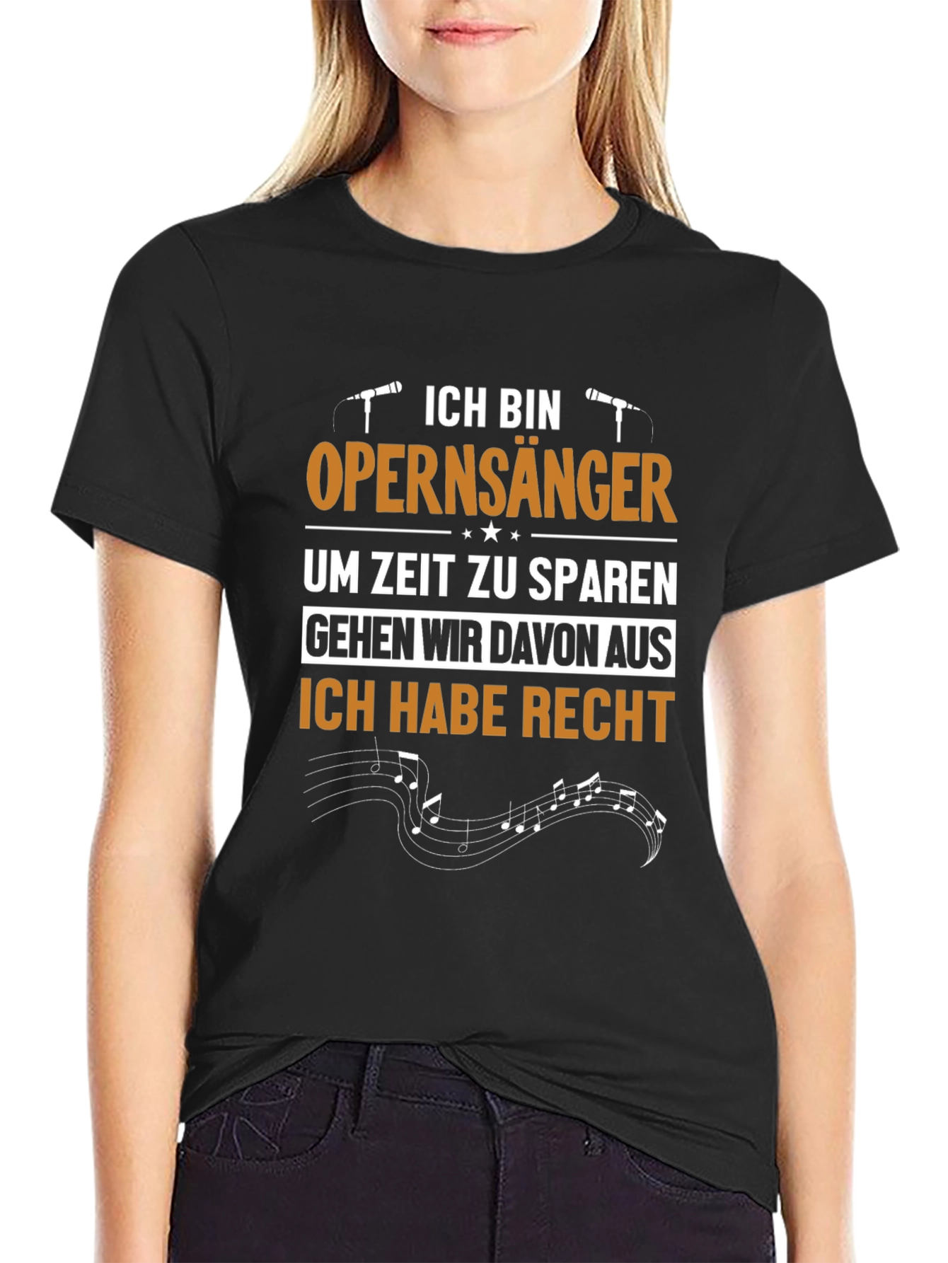 Opera Singer T-Shirt - Funny German Statement Tee