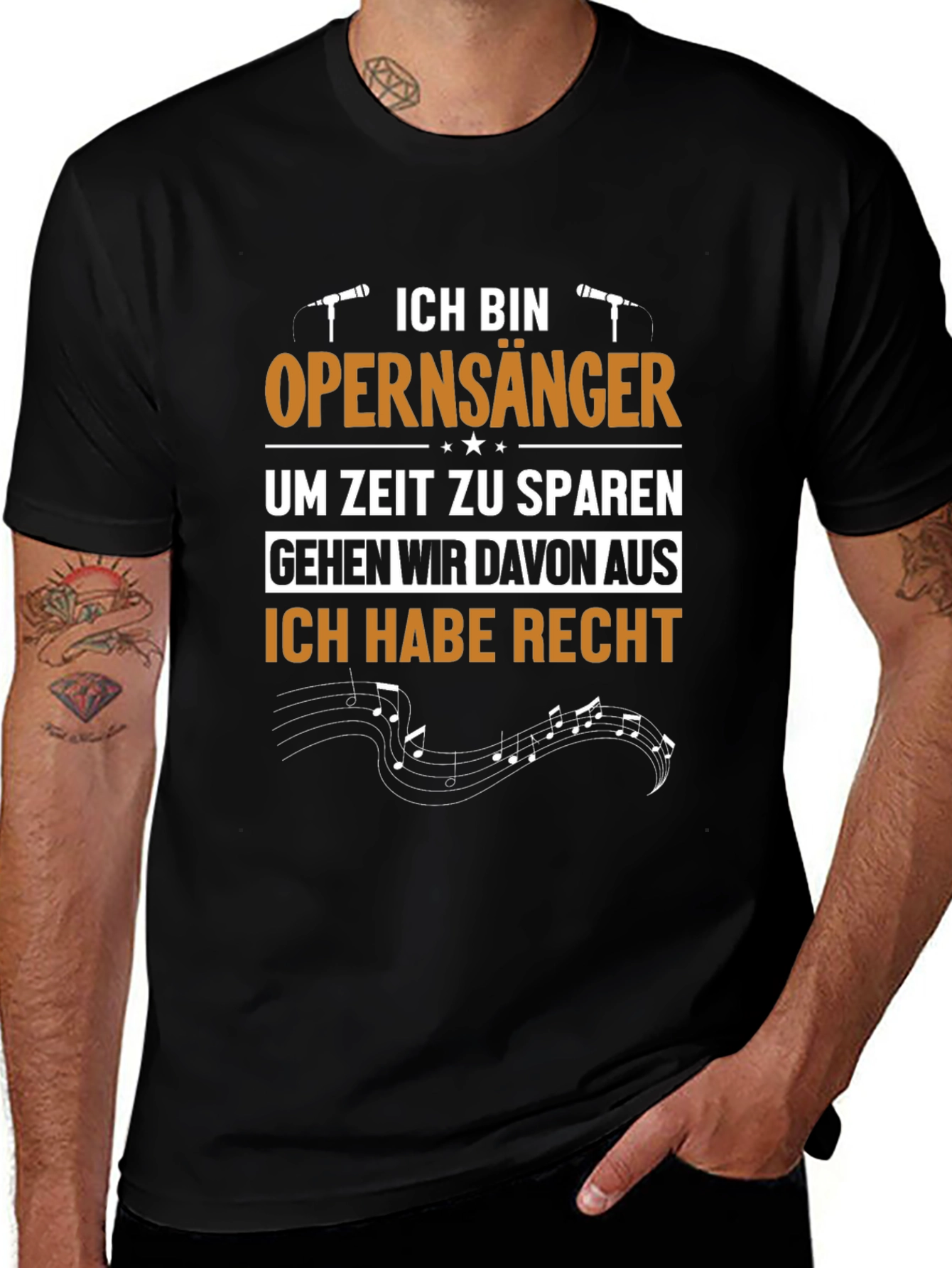 Opera Singer T-Shirt - Funny German Statement Tee