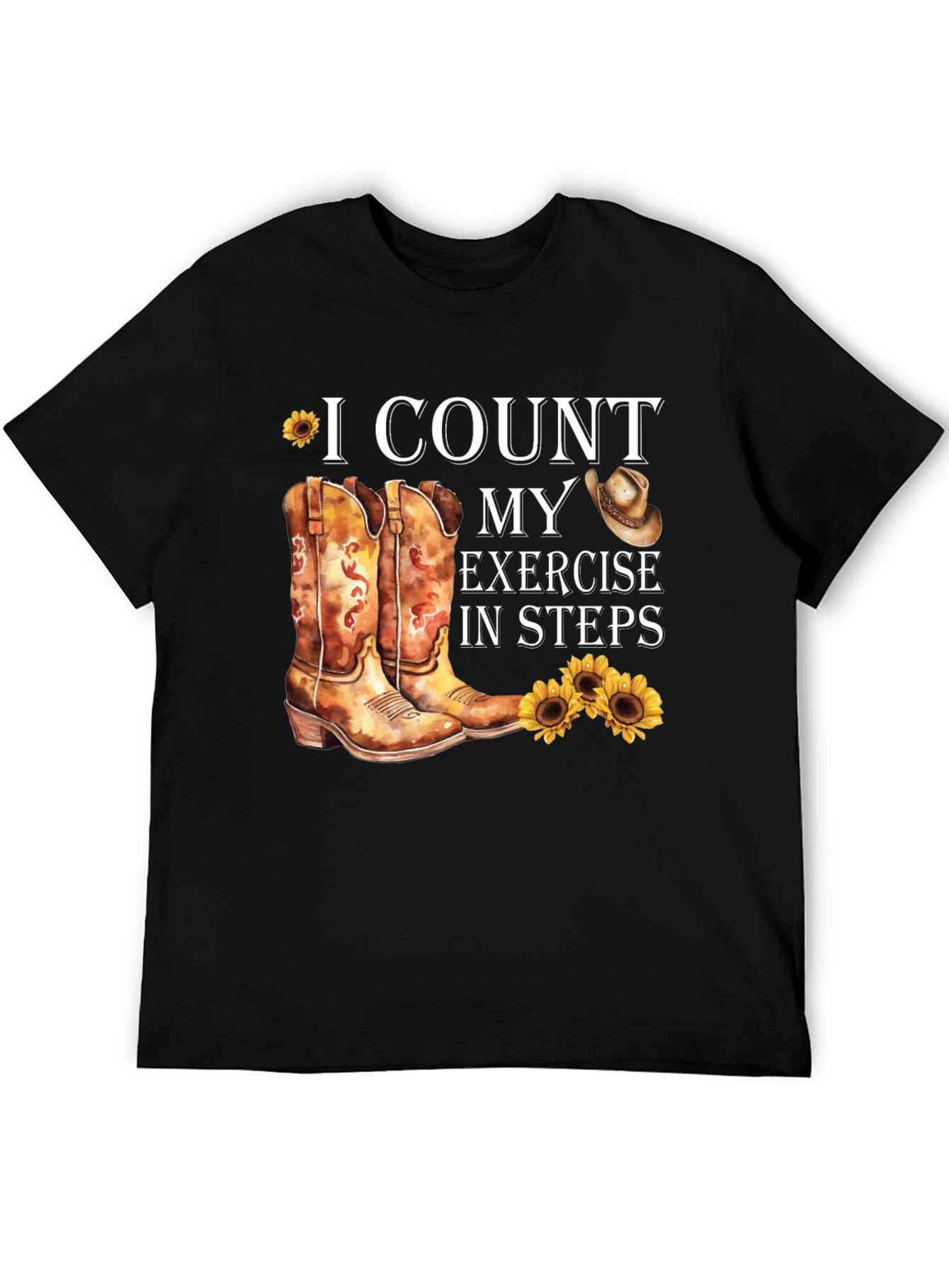 I Count My Exercise In Steps T-Shirt