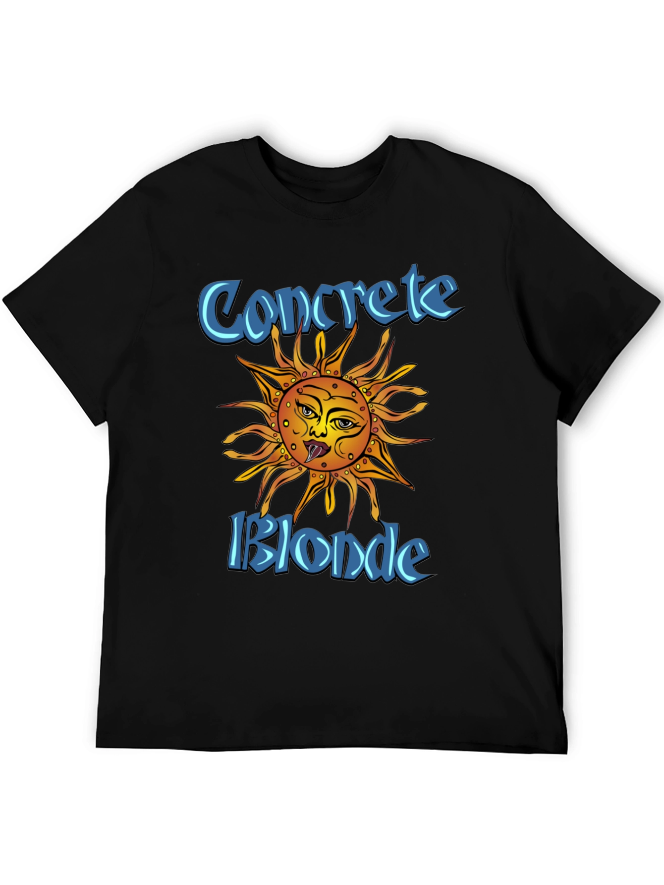 Concrete Blonde Sun Graphic Black T-Shirt