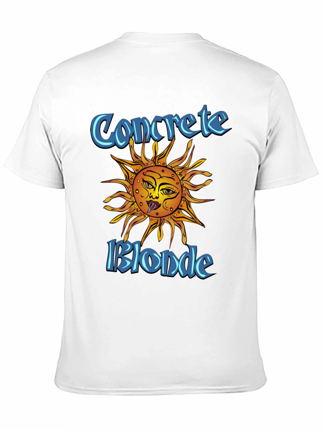 Concrete Blonde Sun Graphic Black T-Shirt