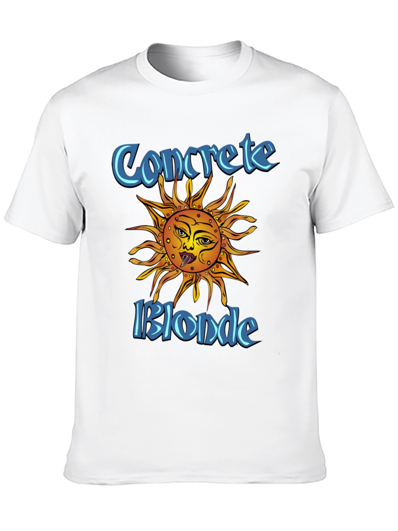 Concrete Blonde Sun Graphic Black T-Shirt