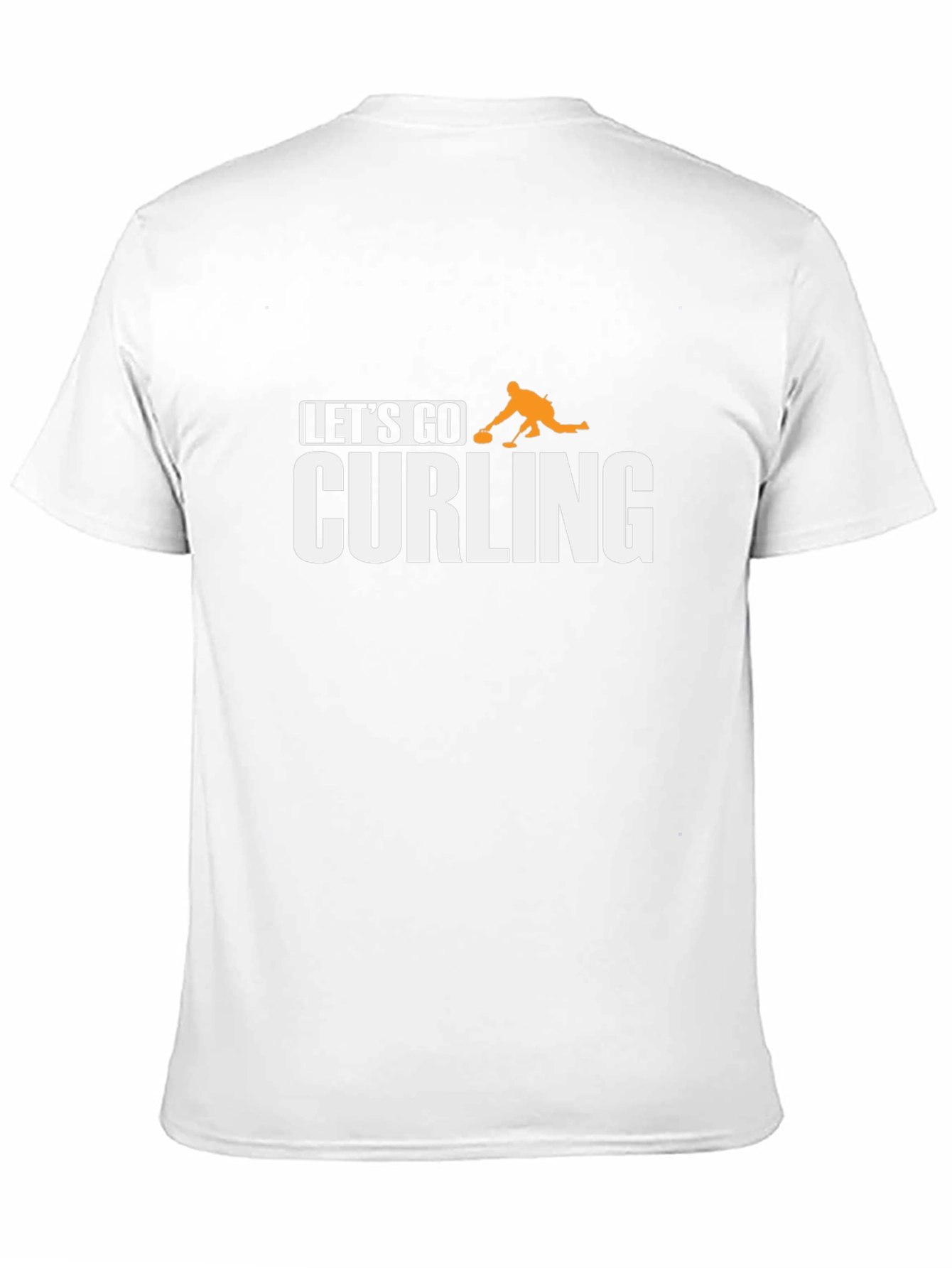 Lets Go Curling T-Shirt - Black Cotton Tee