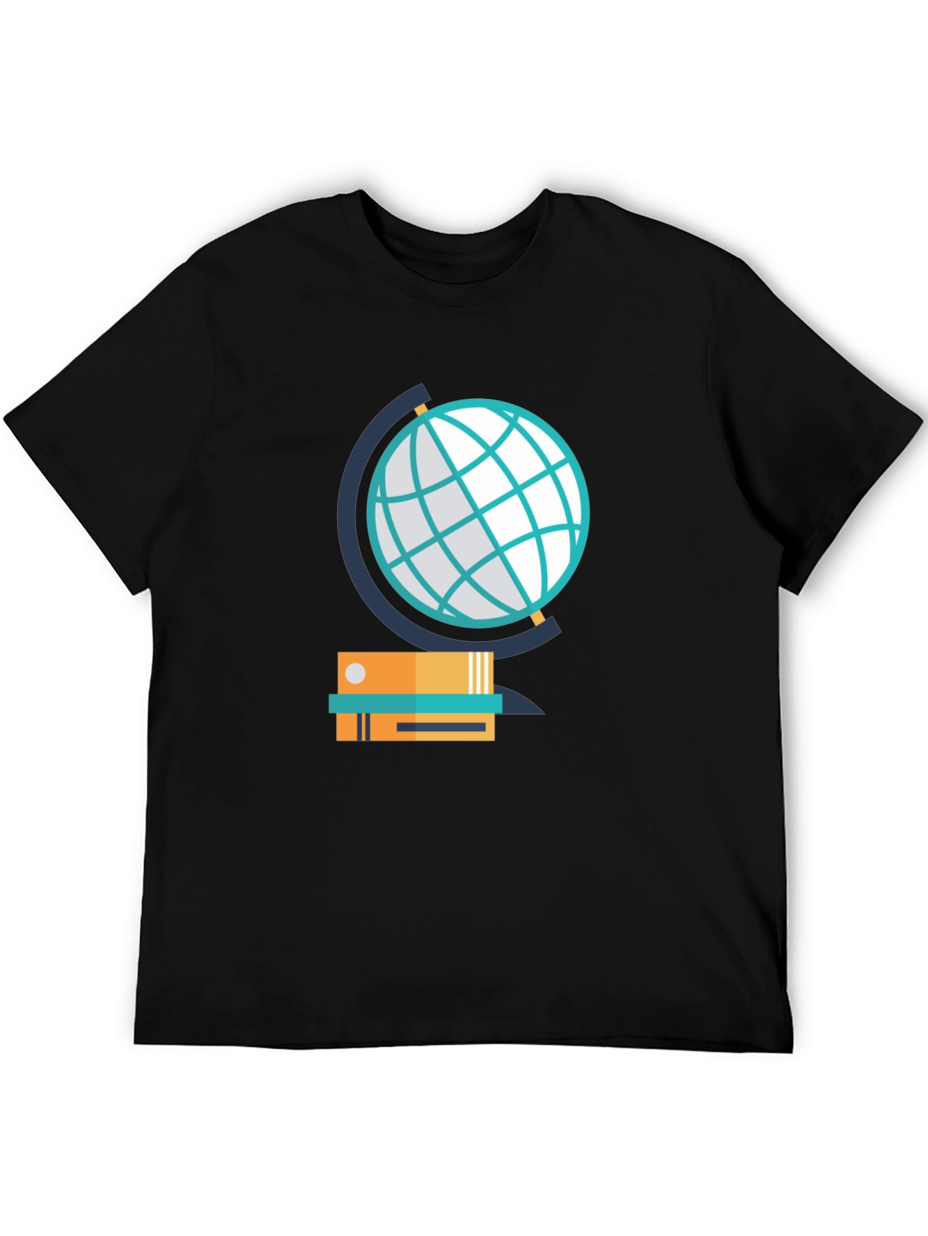 Globe & Books Graphic Tee - Study in Style!