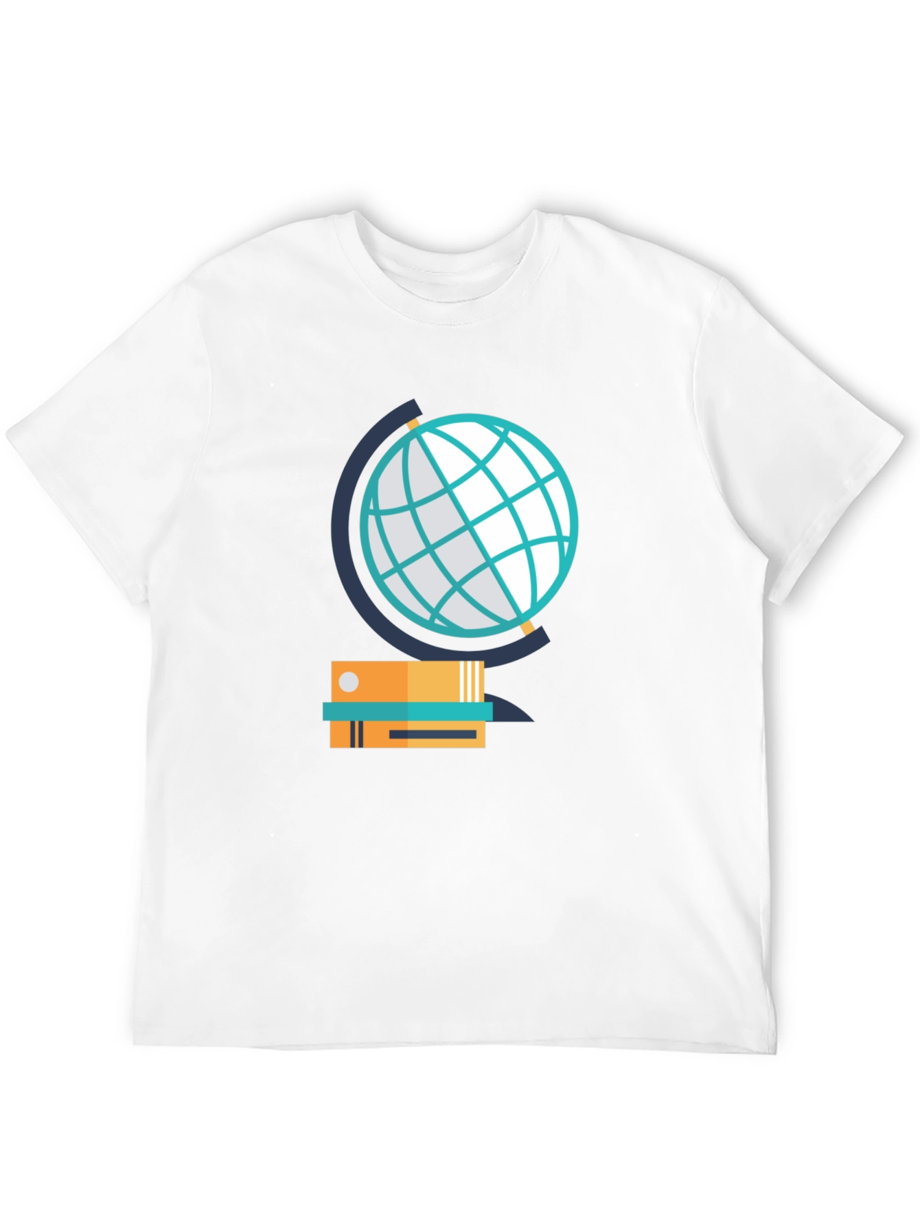 Globe & Books Graphic Tee - Study in Style!