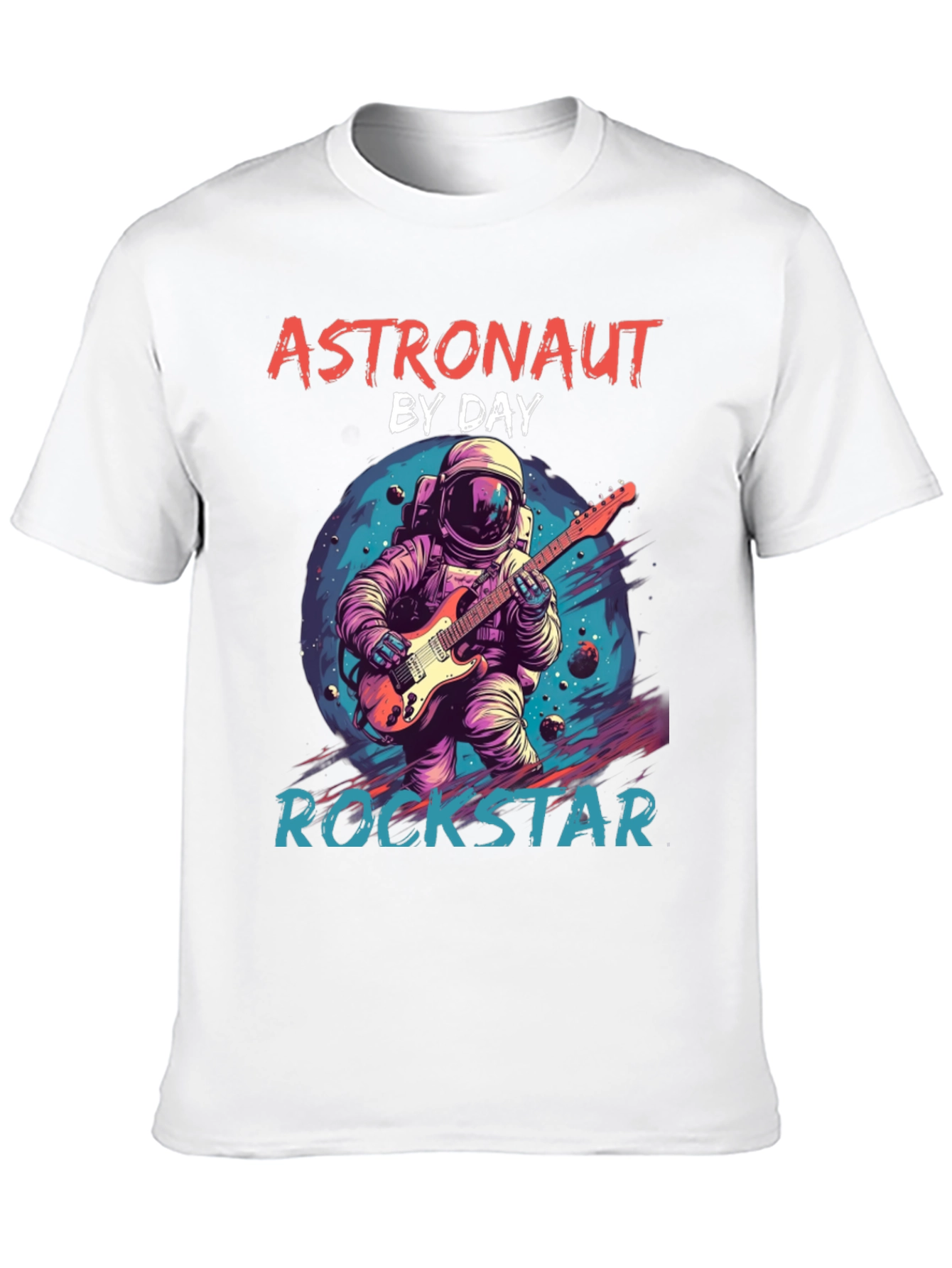 Astronaut Rockstar Graphic T-Shirt