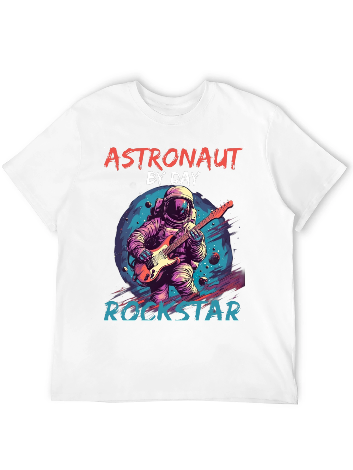 Astronaut Rockstar Graphic T-Shirt