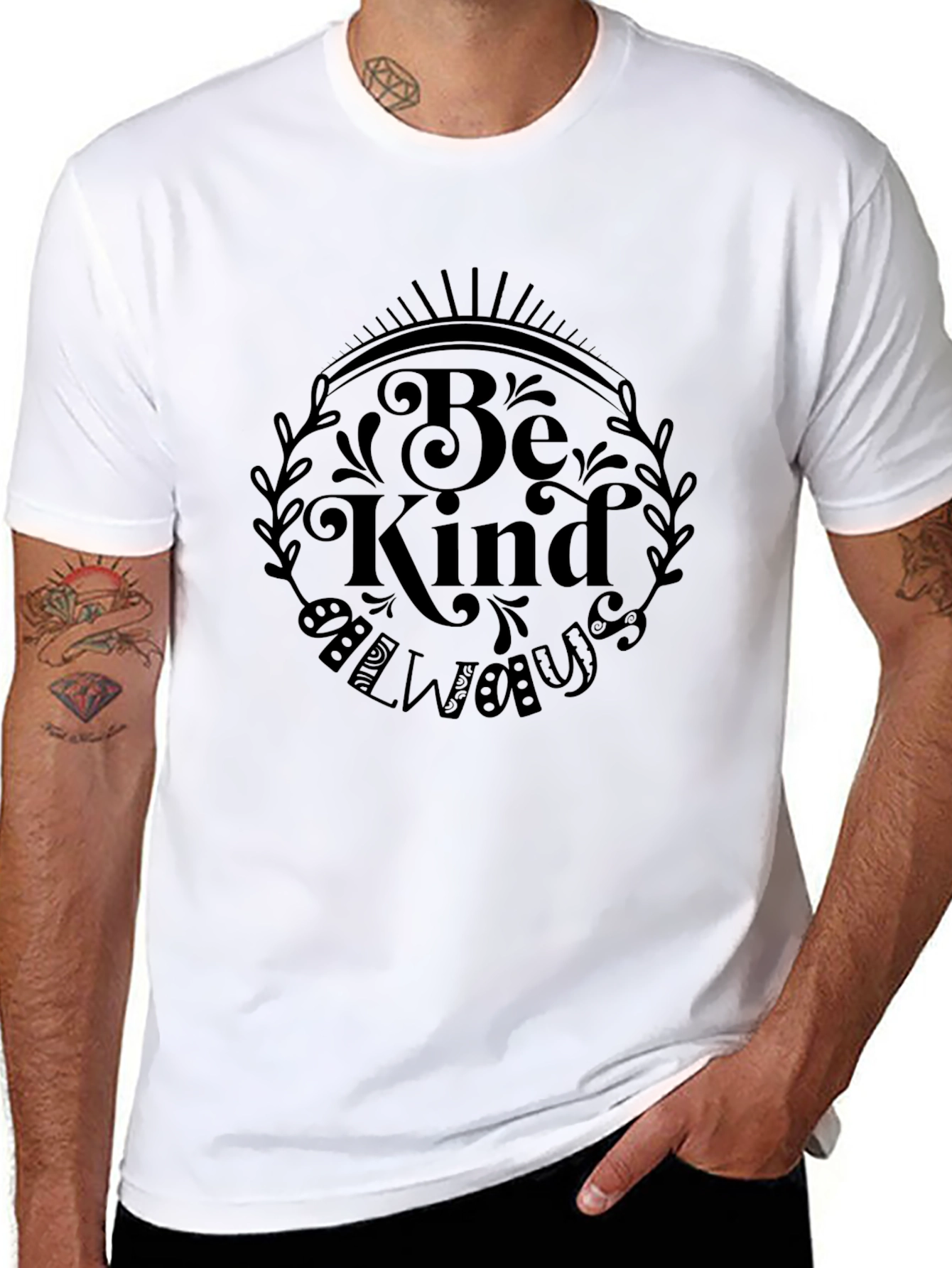 Be Kind Always Graphic Tee - Black Unisex T-Shirt