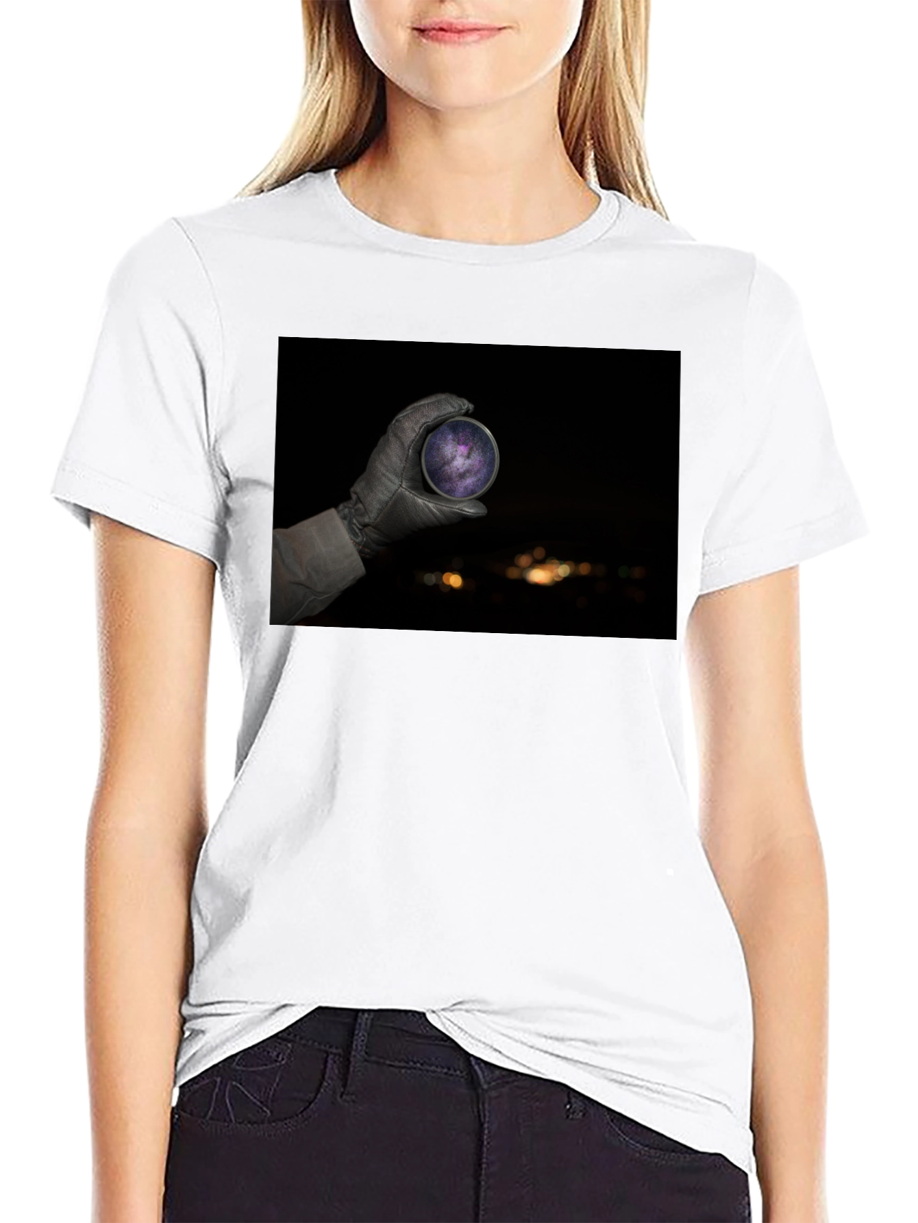 Celestial Sphere Black Tee