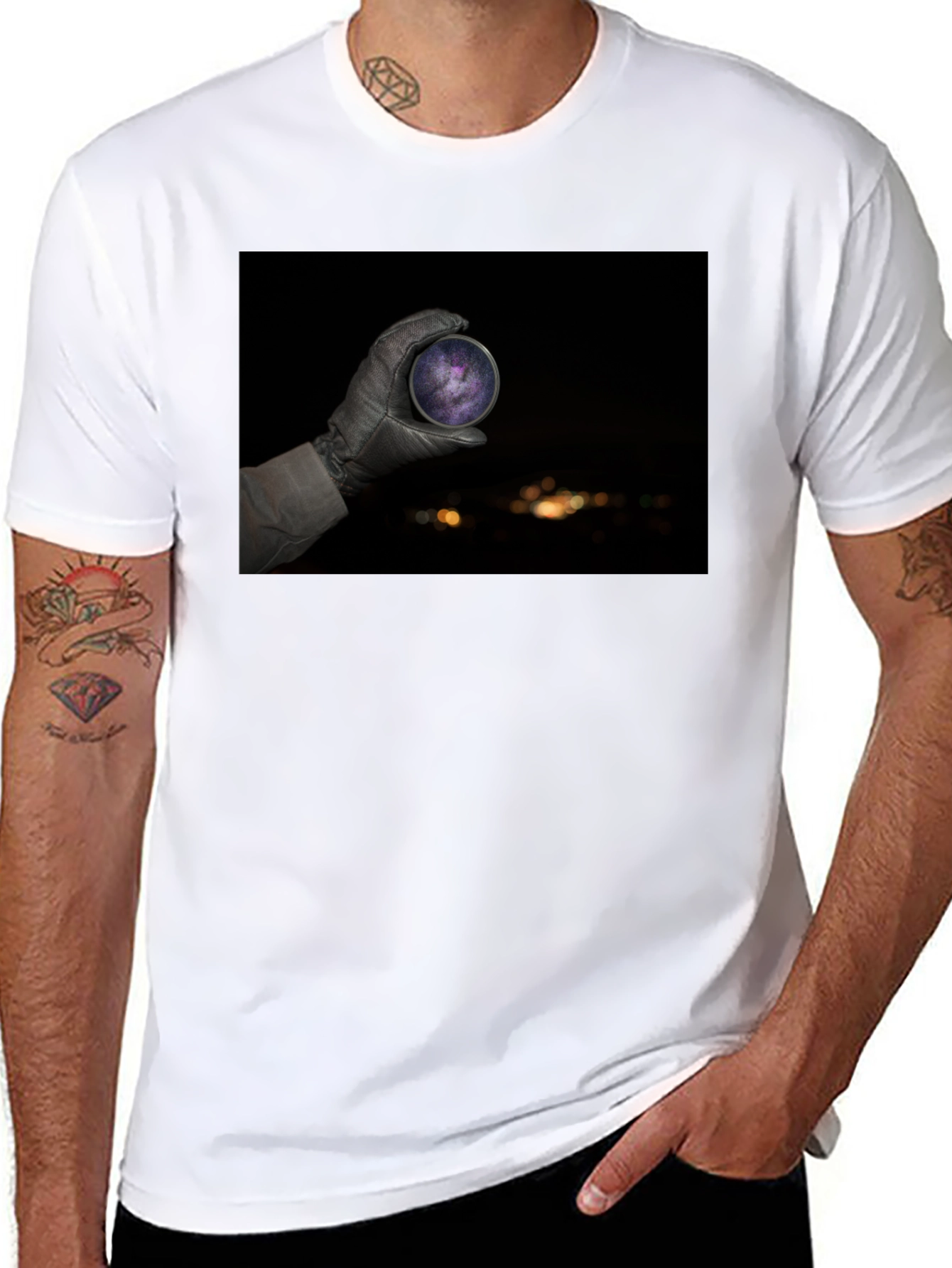 Celestial Sphere Black Tee