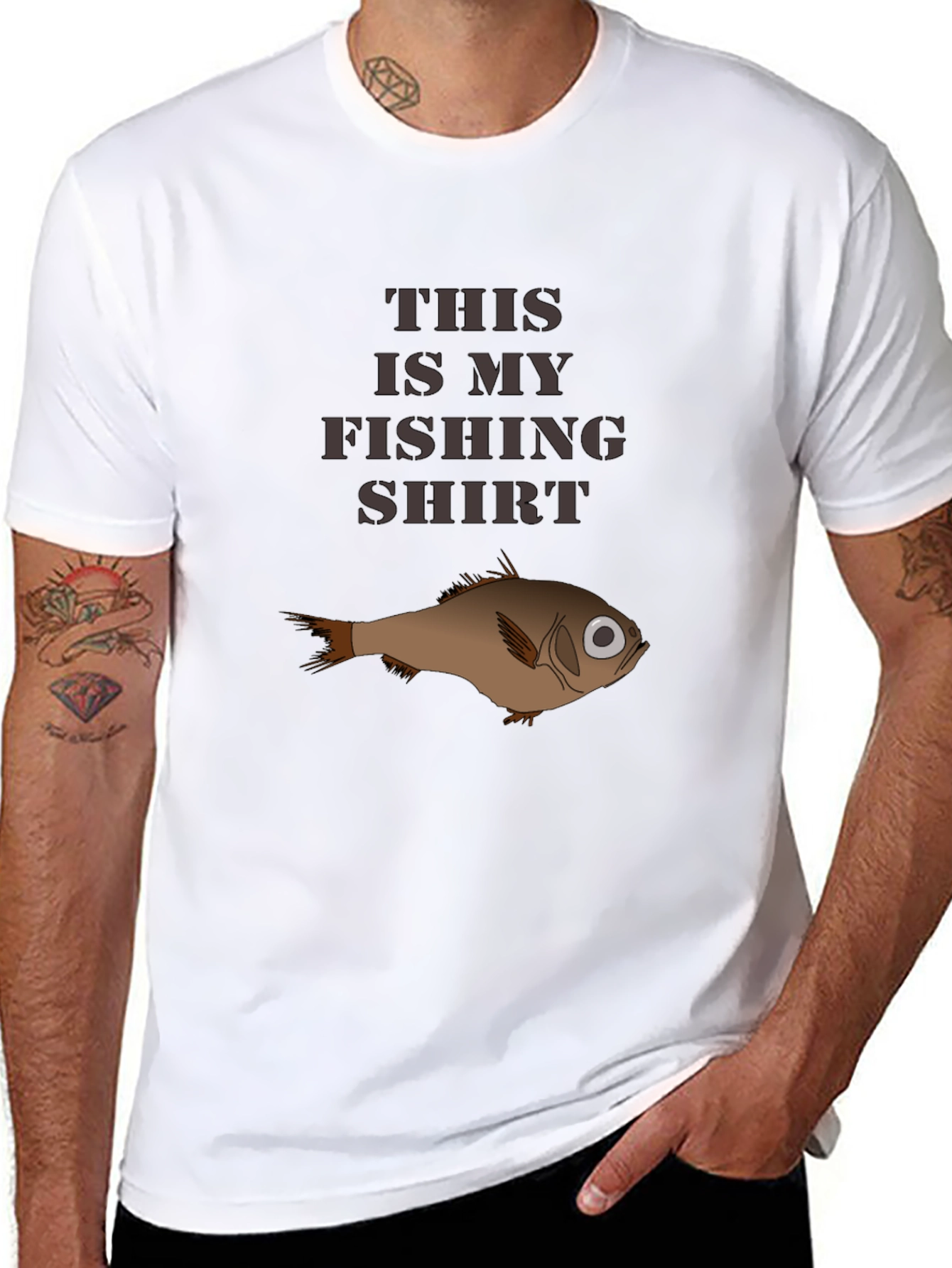 This Is My Fishing Shirt - Novelty Graphic Tee