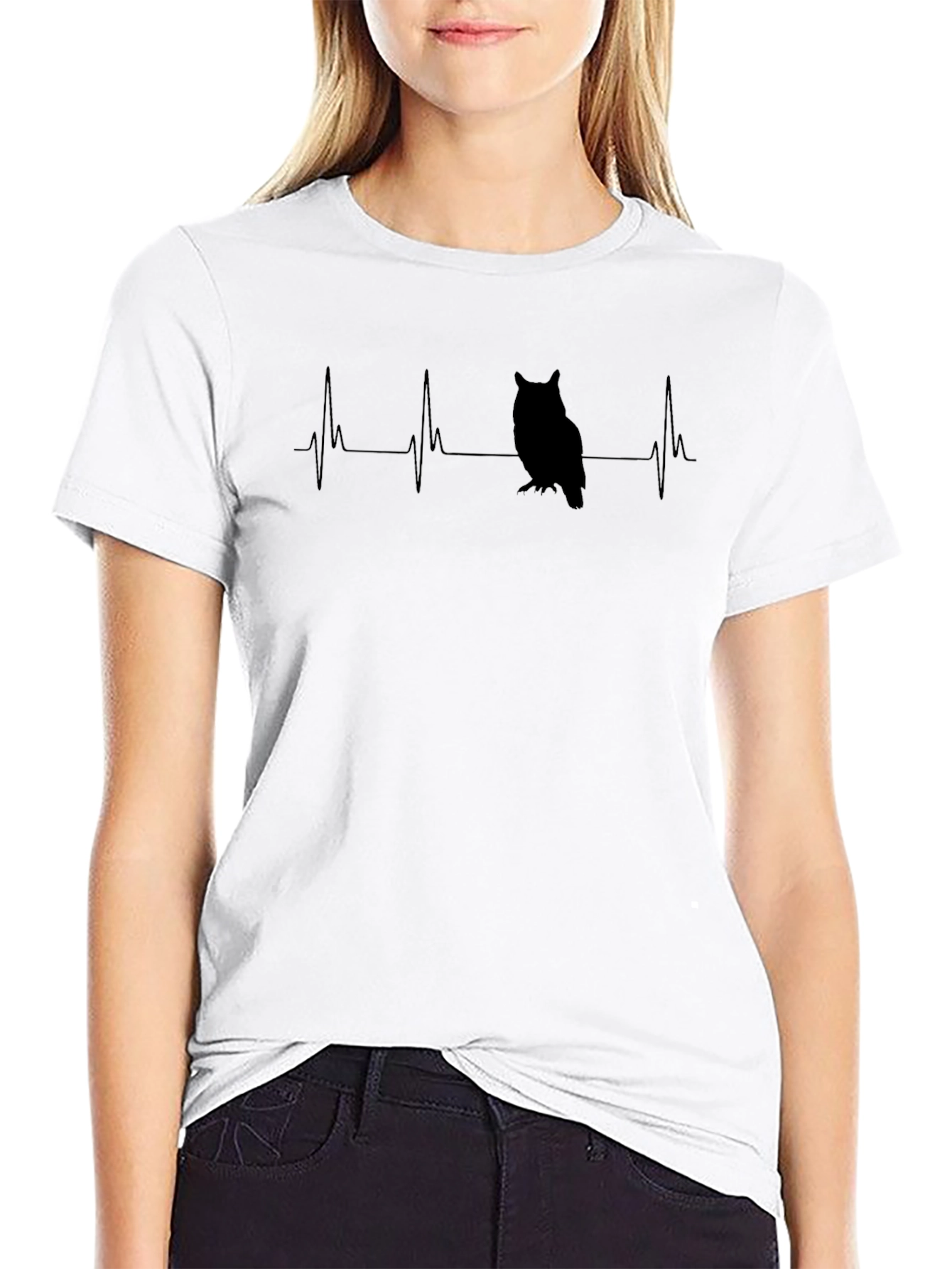 Owl Heartbeat T-Shirt - Nature Lover Tee