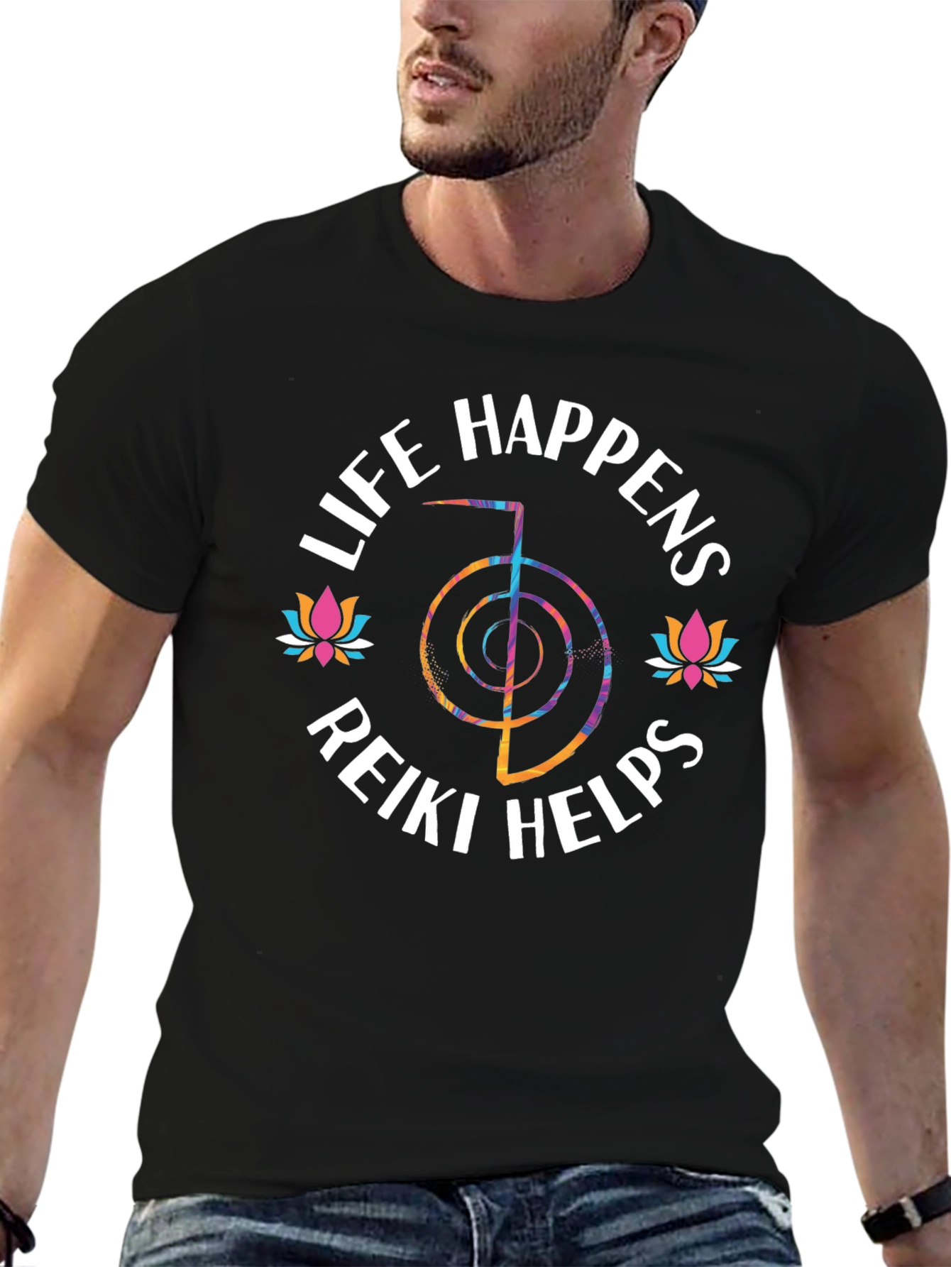 Life Happens Reiki Helps Graphic T-Shirt