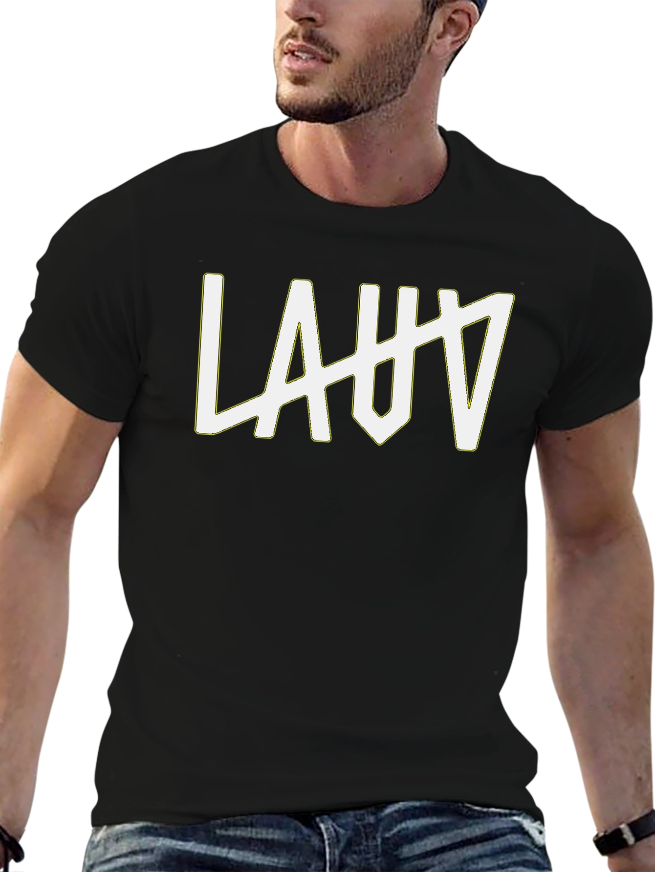 LAUV Logo Black T-Shirt - Casual Fashion Tee