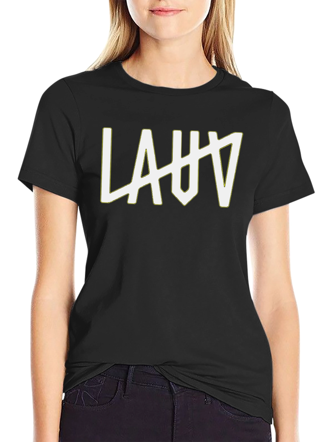 LAUV Logo Black T-Shirt - Casual Fashion Tee